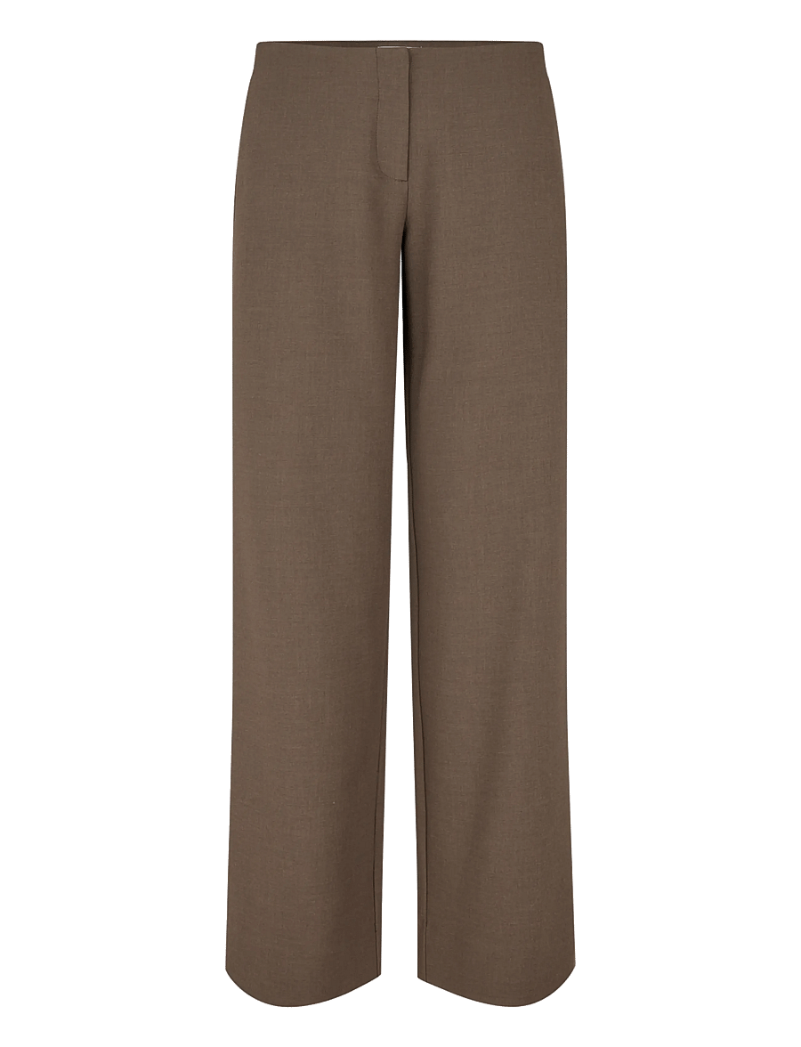 Five Units - PixieFV 826 - bukser med brede ben - mud brown melange - 0