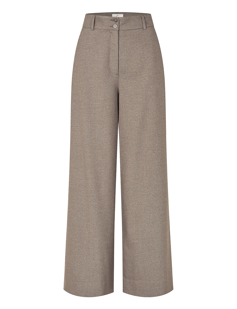 Five Units - LauraFV 132 - bukser med brede ben - old oak melange - 1