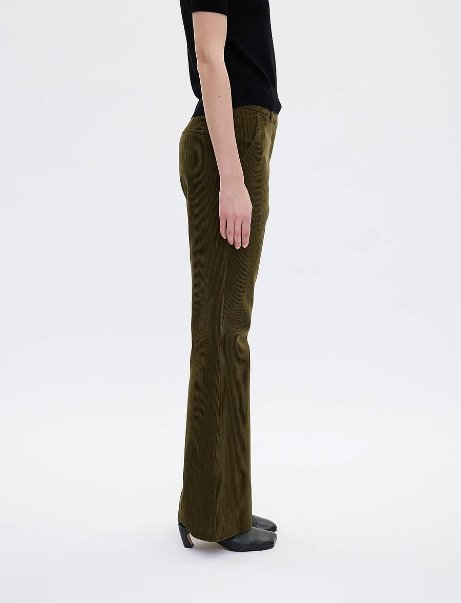 Five Units - ClaraFV 121 Corduroy - fløjlsbukser - faded green - 5