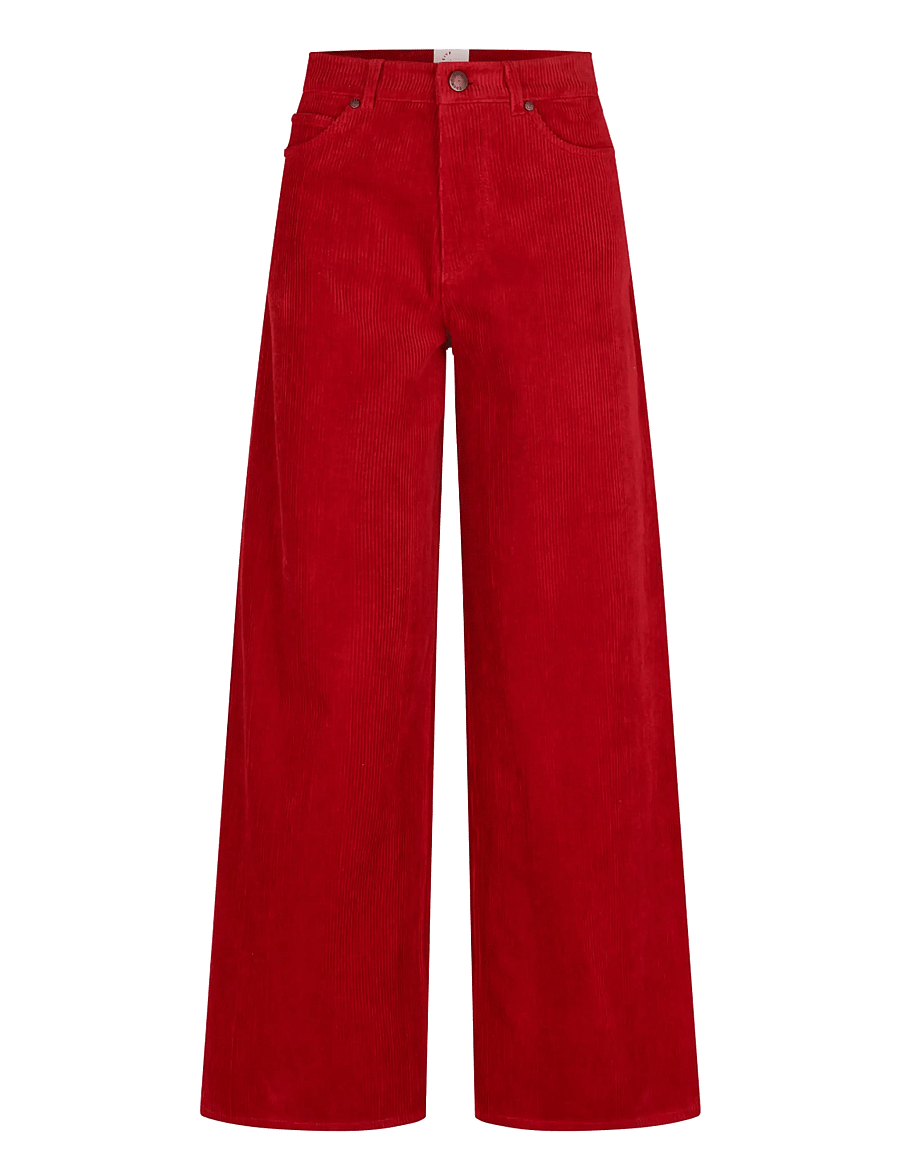 Five Units - AbbyFV 121 Corduroy - fløjlsbukser - cranberry - 1