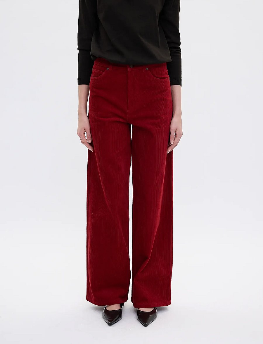 Five Units - AbbyFV 121 Corduroy - fløjlsbukser - cranberry - 3