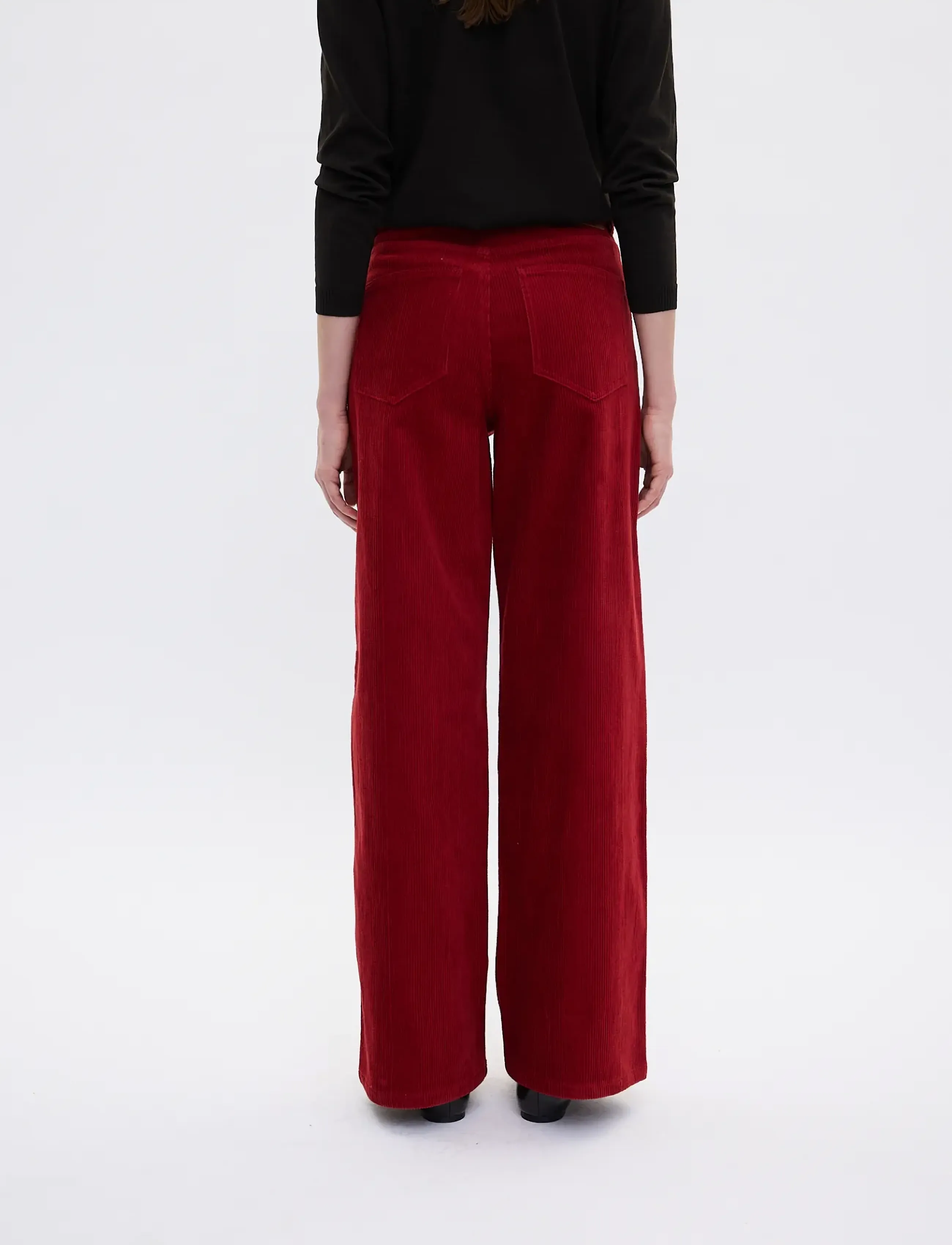 Five Units - AbbyFV 121 Corduroy - fløjlsbukser - cranberry - 4