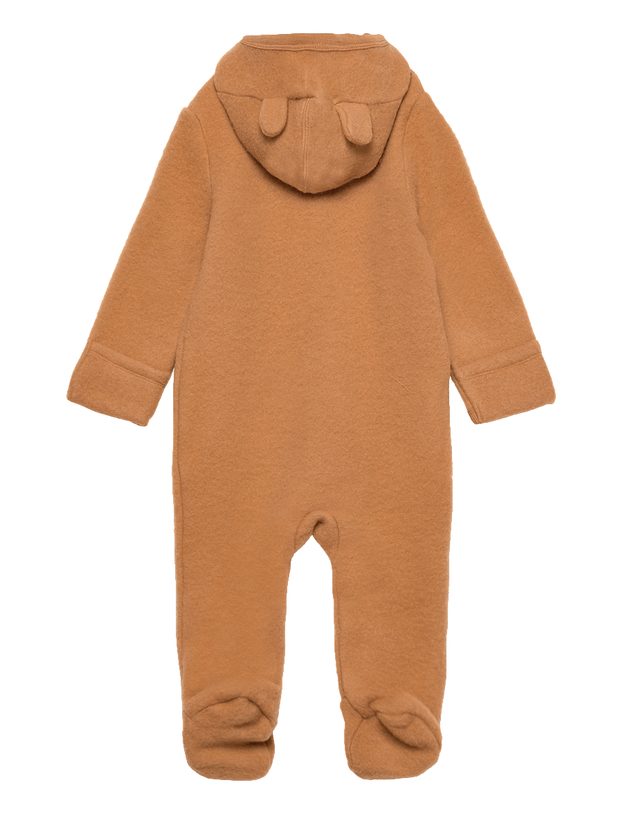 Fixoni - Hush Wool Wholesuit - underställ baby - brown sugar - 1