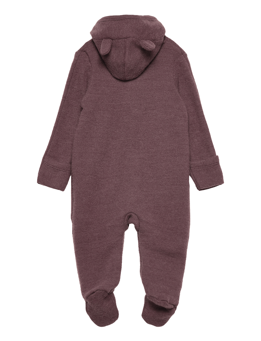 Fixoni - Hush Wool Wholesuit - underställ baby - huckleberry melange - 1
