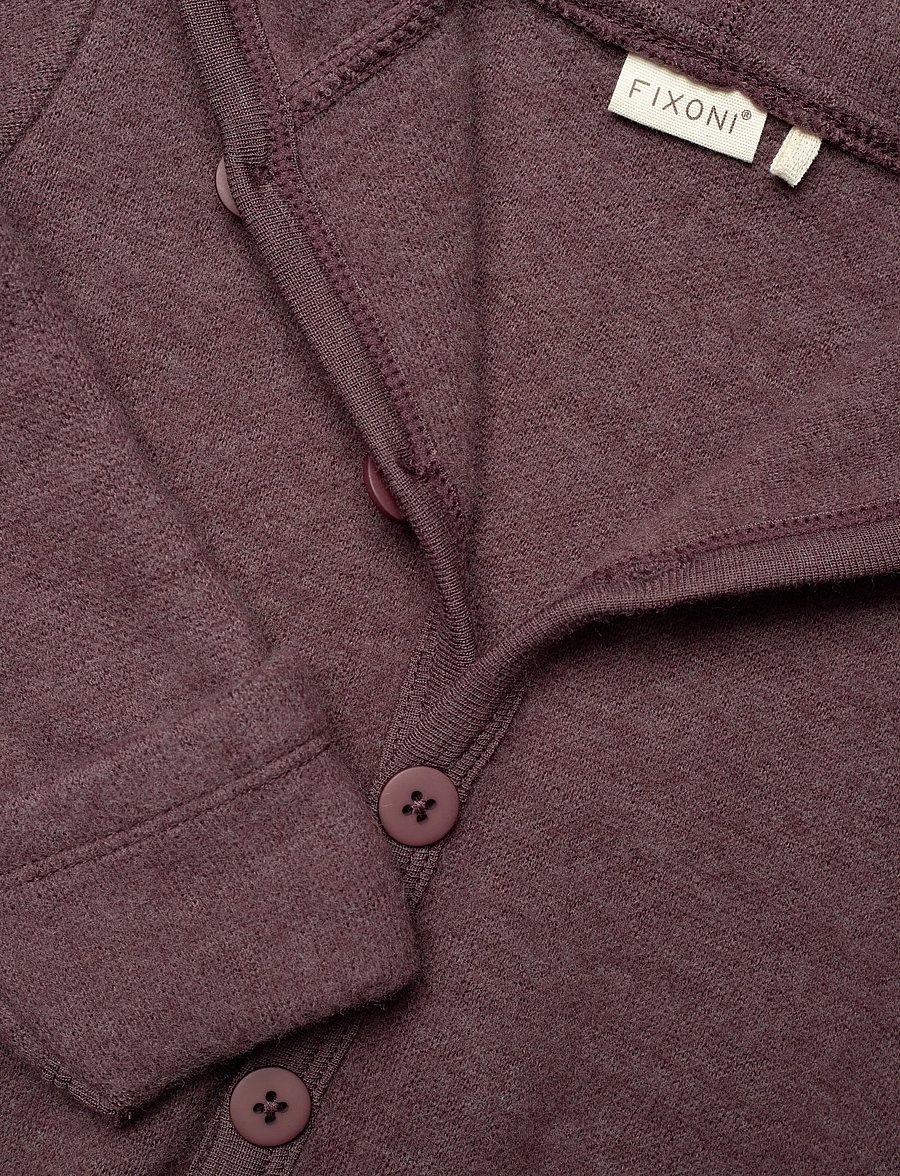 Fixoni - Hush Wool Wholesuit - underställ baby - huckleberry melange - 2