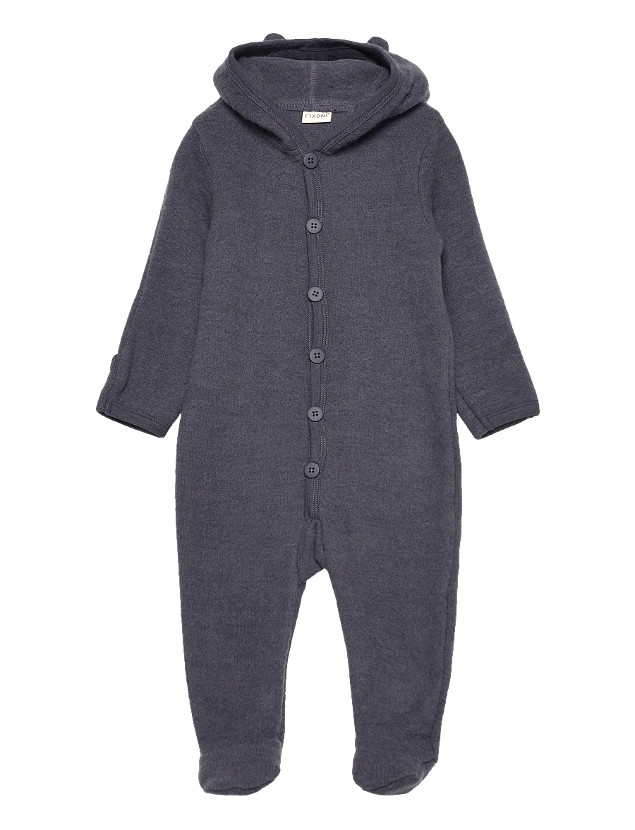 Fixoni - Hush Wool Wholesuit - base layer baby - odyssey gray melange - 1