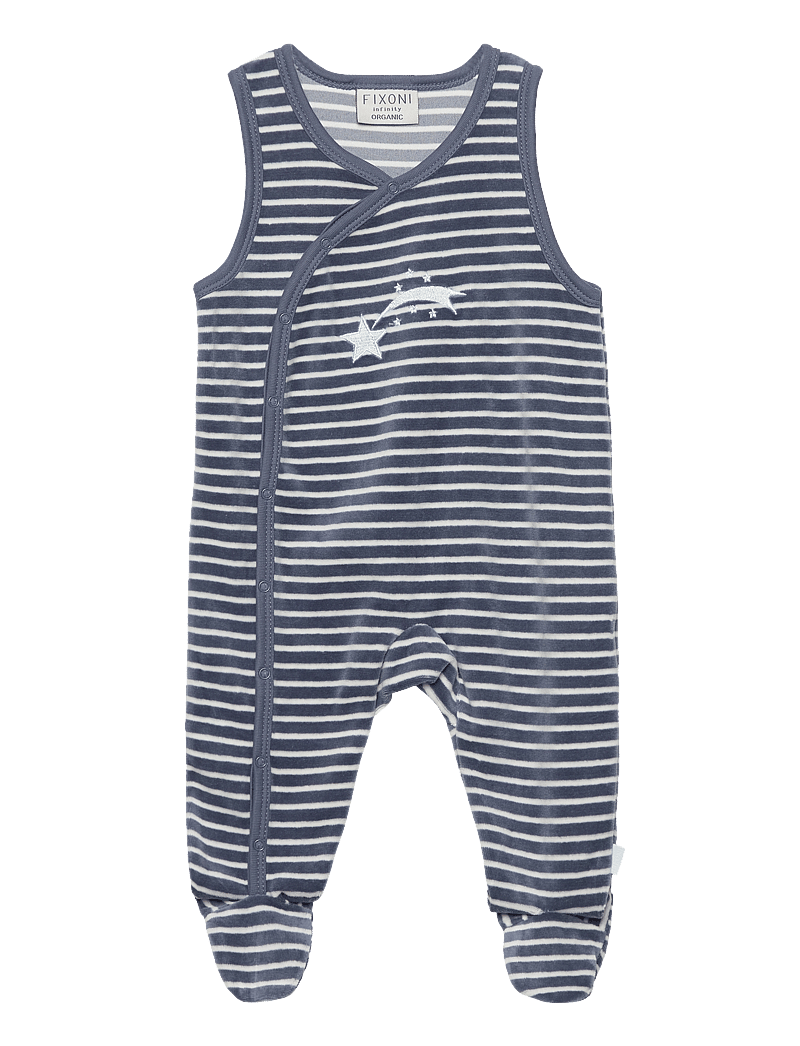 Fixoni - Body LS w.Romper - sett með samfellu - china blue - 2
