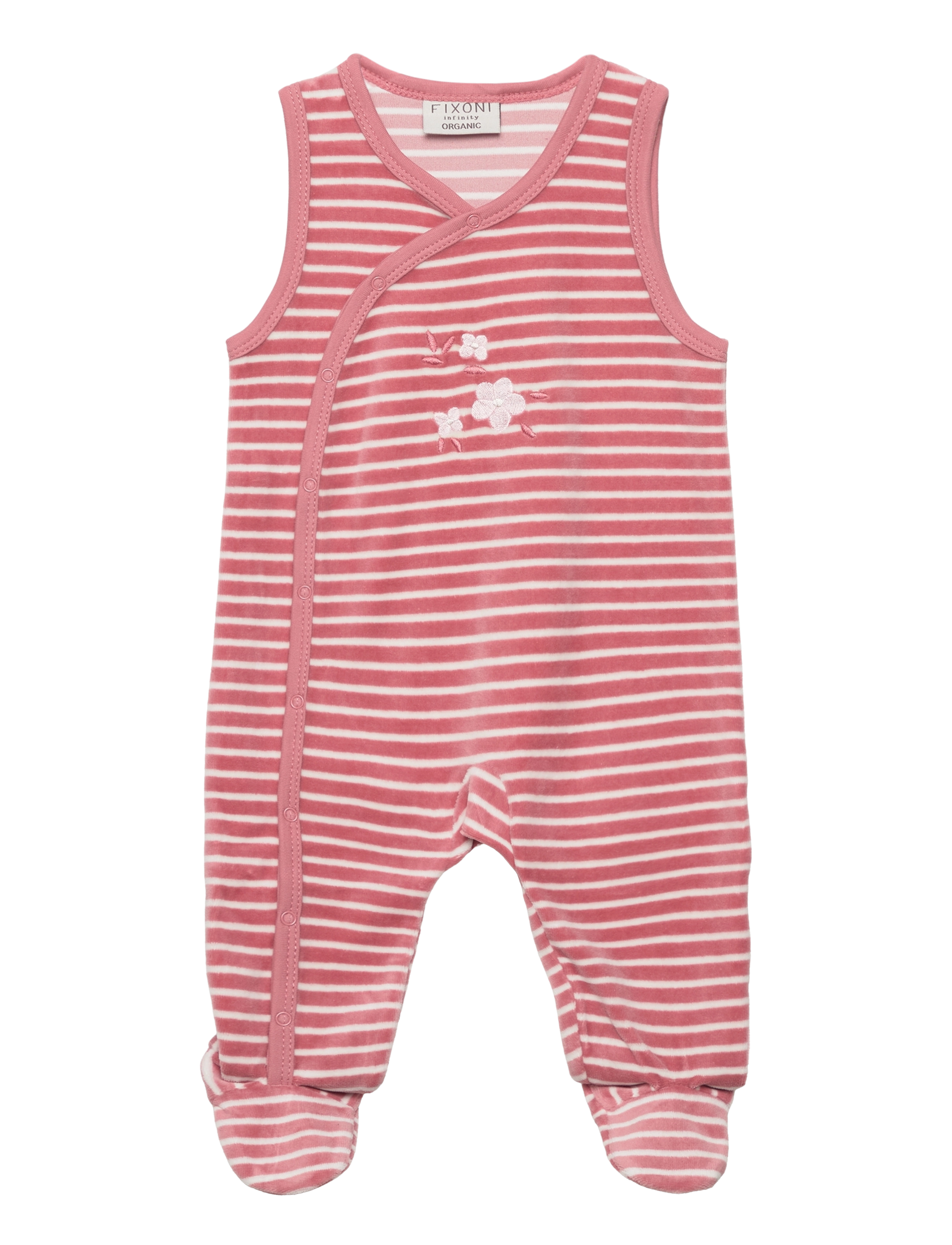 Fixoni - Body LS w.Romper - sæt med body - dusty rose - 2