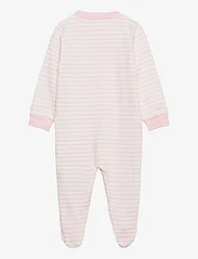 Fixoni - Nightsuit w.zipper a. foot - sleeping overalls - lt.rose yd stripe - 1