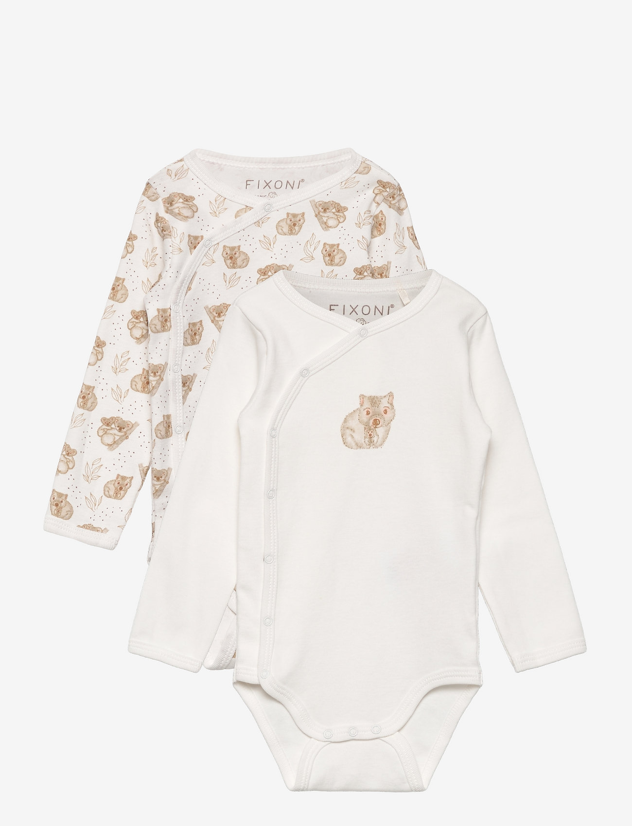 Fixoni - Wrap Body LS 2-Pack - snow white - 0