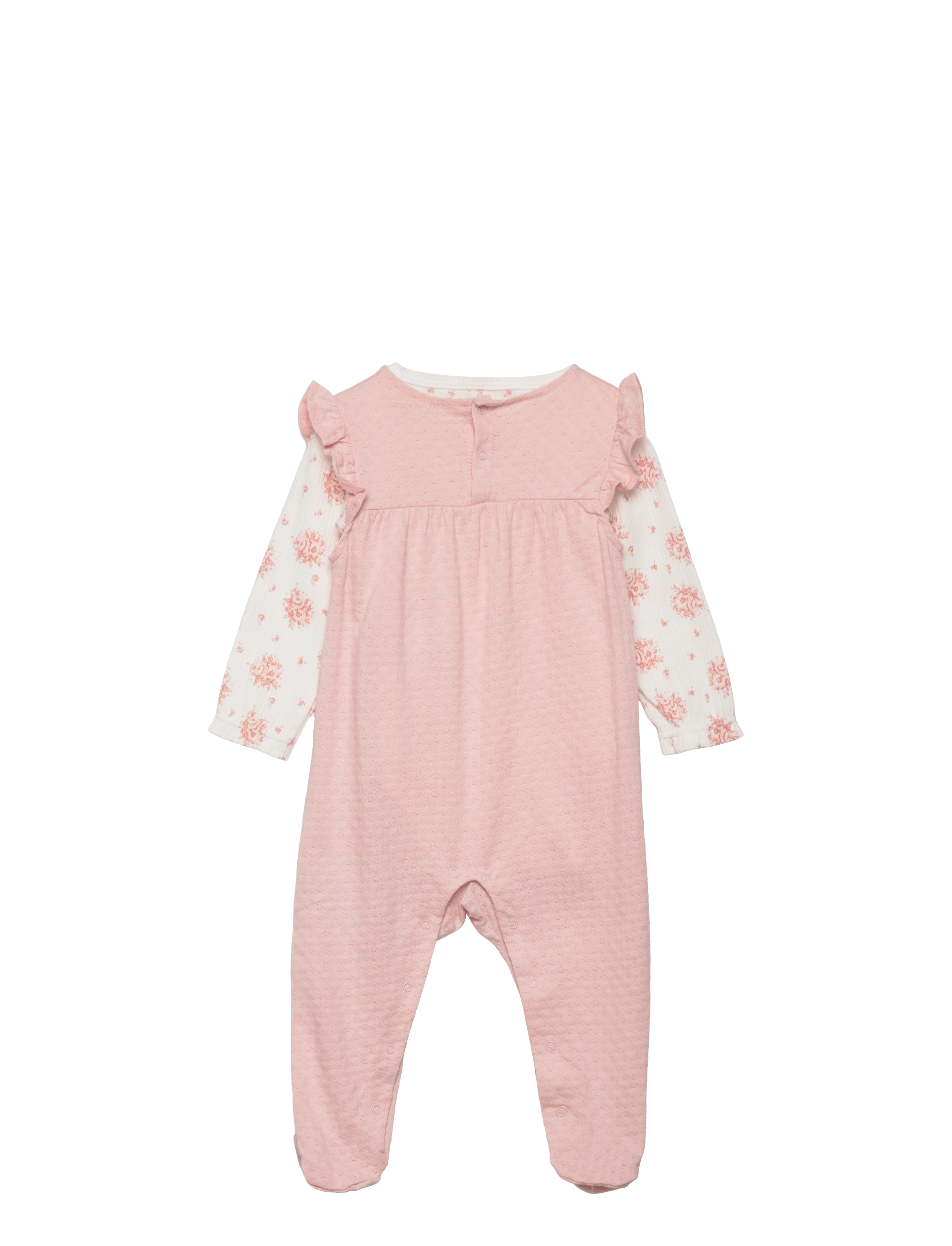 Fixoni - Set w/ Body & Pointelle Romper - peachskin - 1