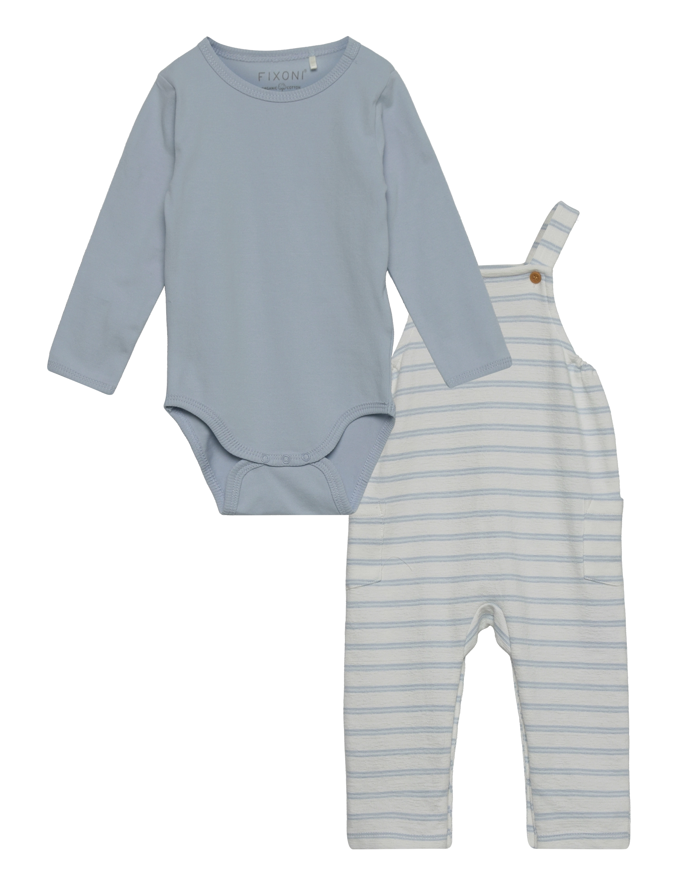 Fixoni - Set w/ Body & Sweat Overall - celestial blue - 0