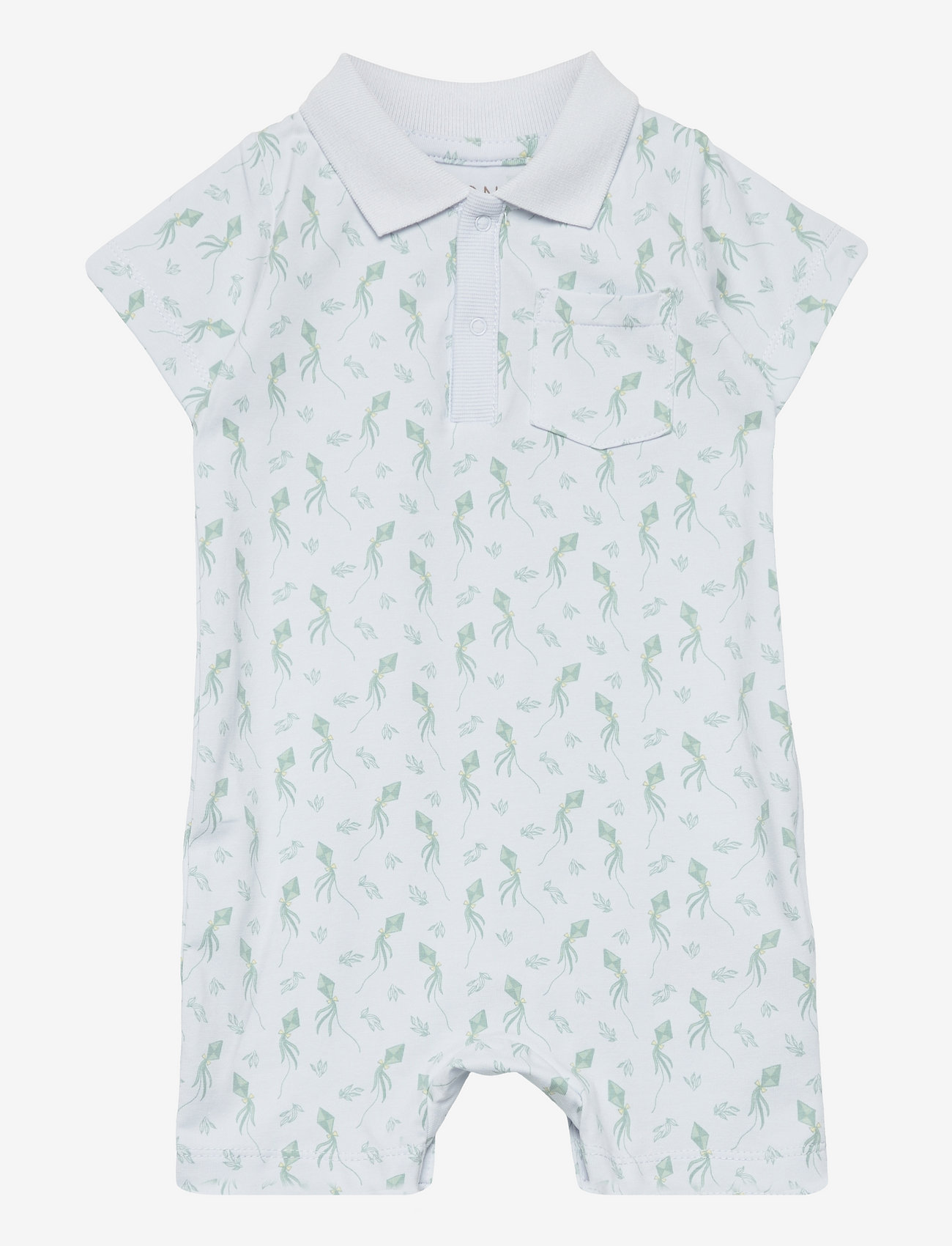 Fixoni - Polo Romper - skywriting - 0