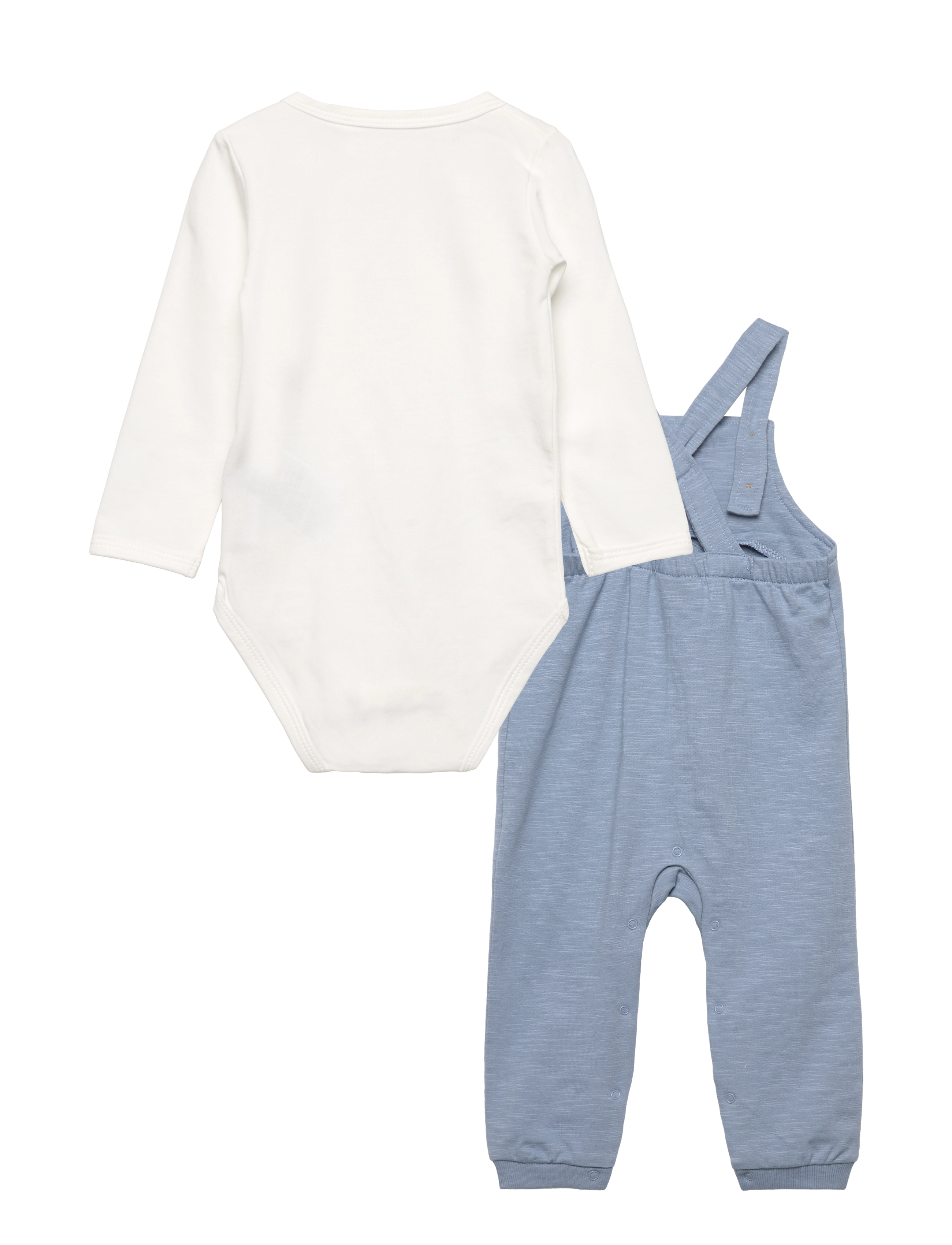 Fixoni - Set w/ Body & Sweat Overall - faded denim - 1