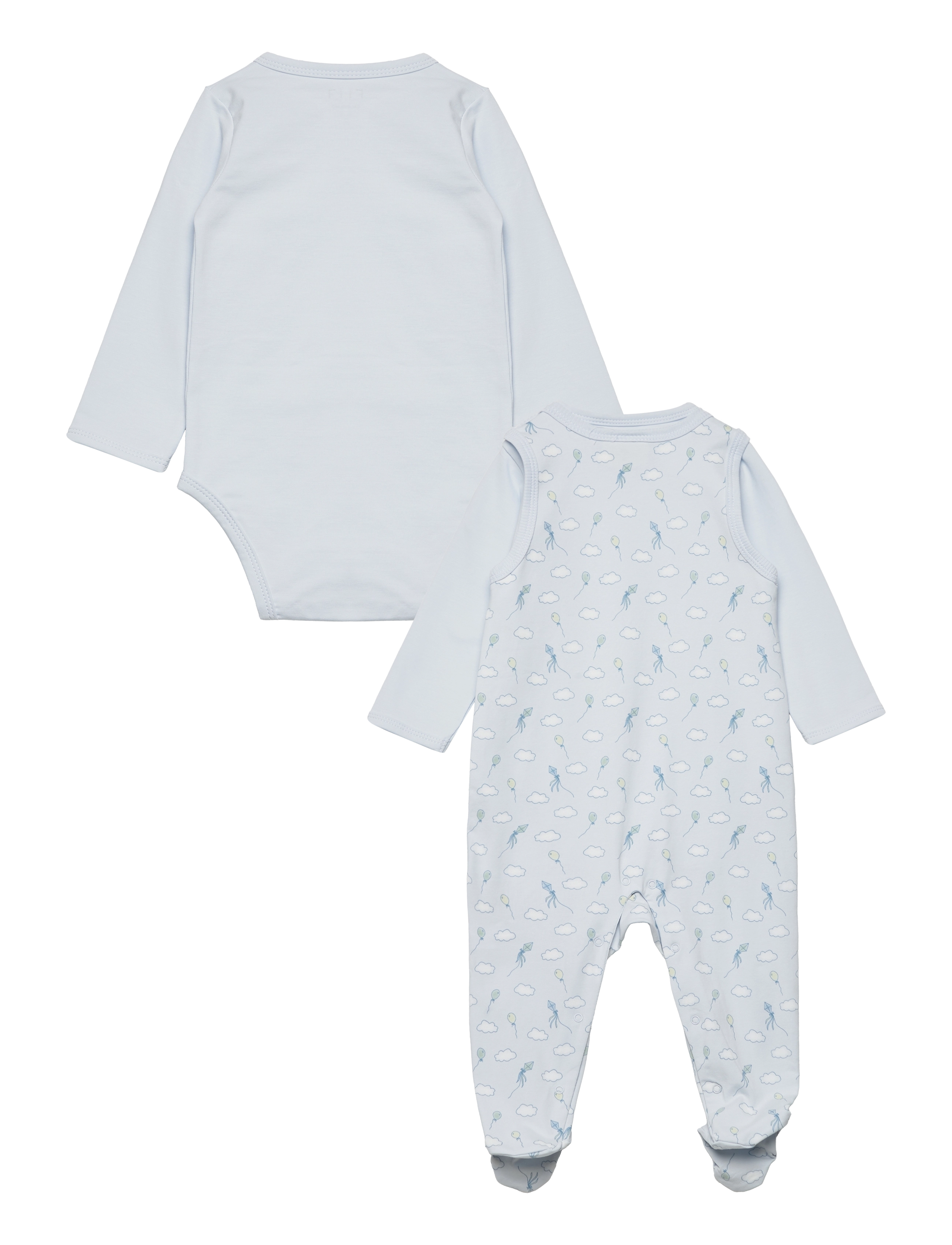 Fixoni - Set w/ Body & Jersey Romper - skywriting - 1