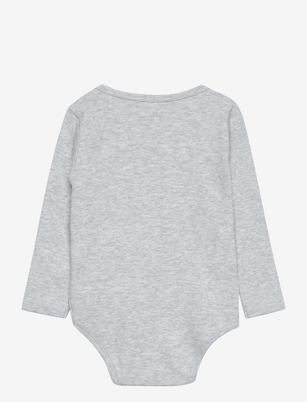 Fixoni - Wrap Body LS, Solid - grey melange - 1