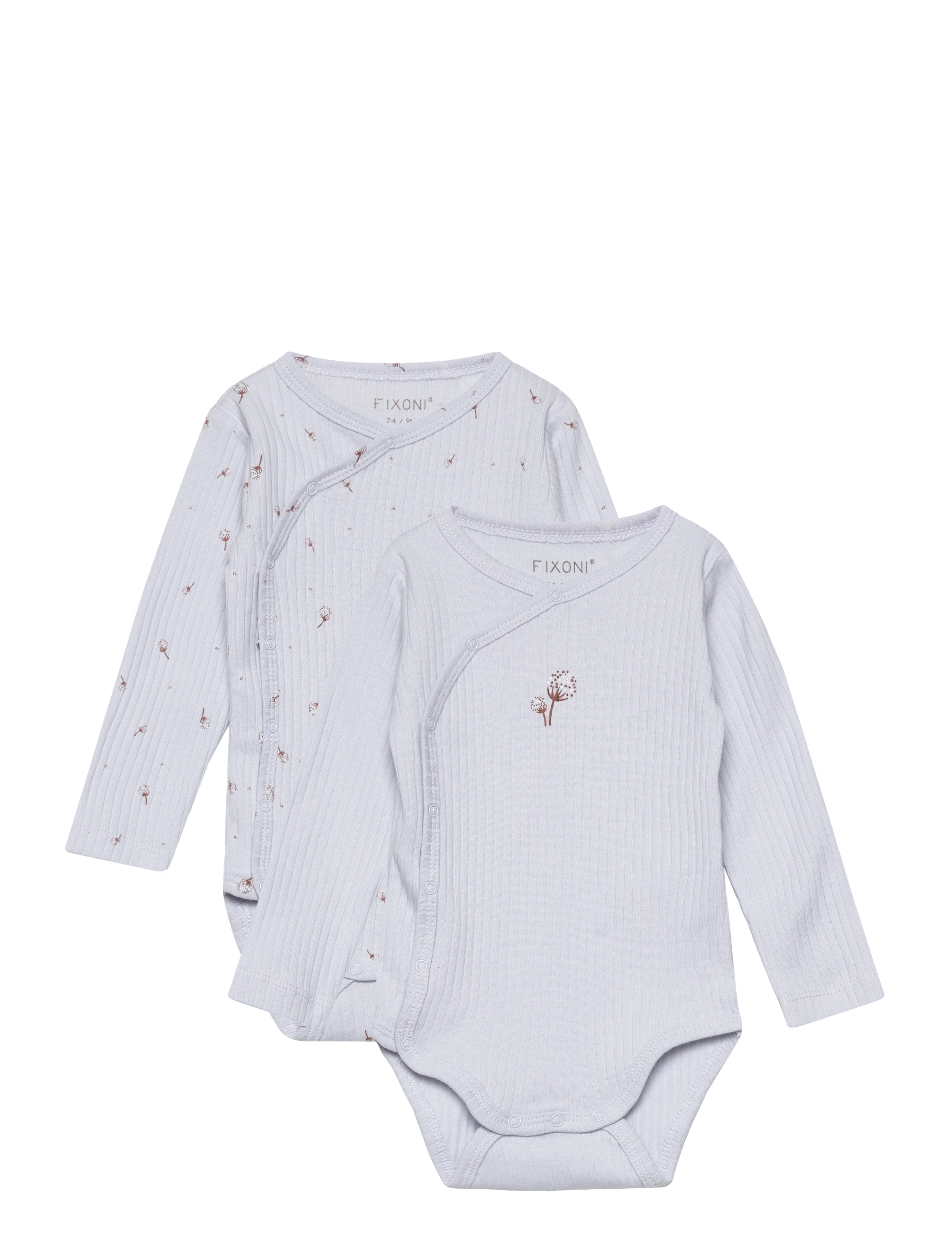 Wrap Body LS 2-Pack Rib - GRAY DAWN