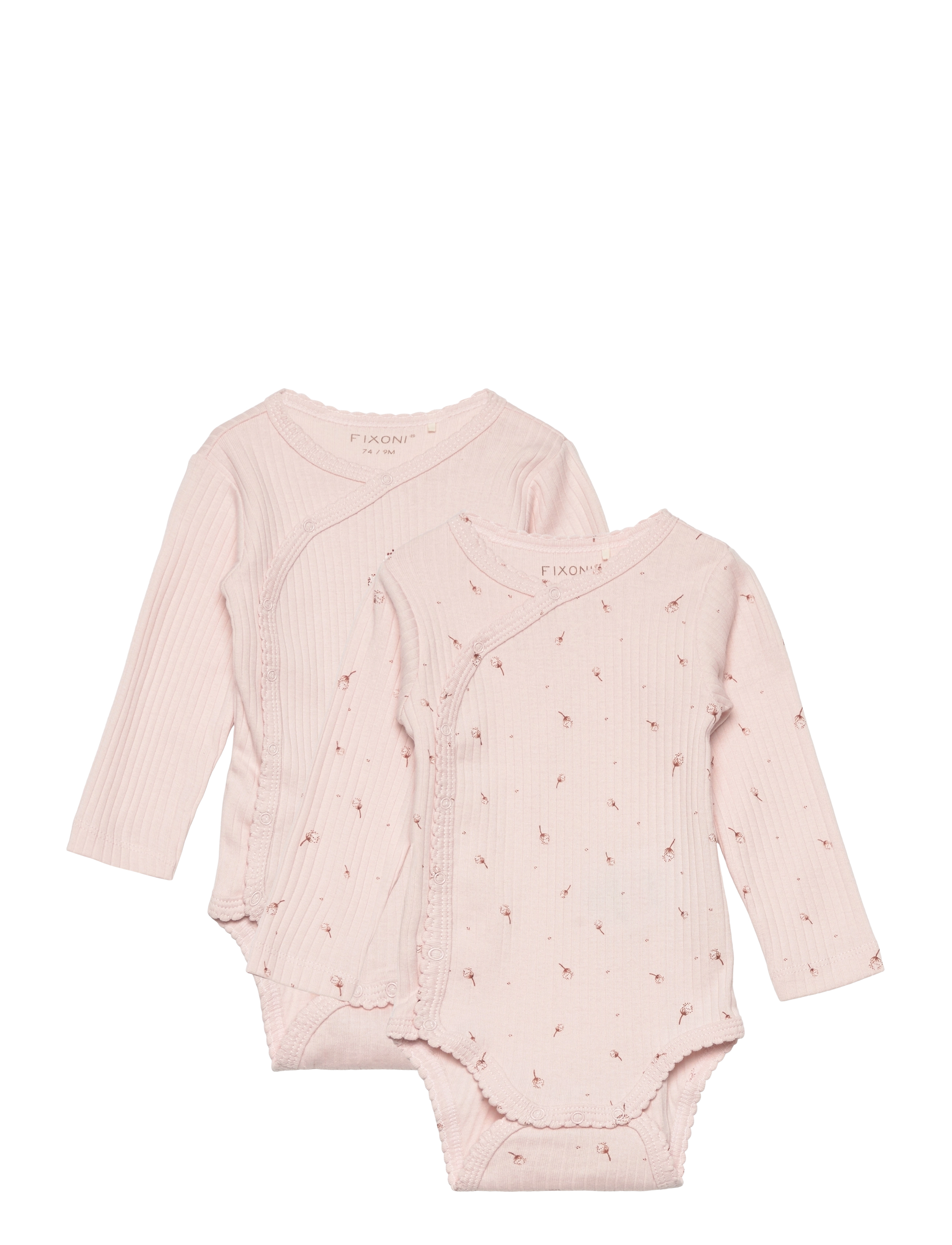 Wrap Body LS 2-Pack Rib - SILVER PEONY