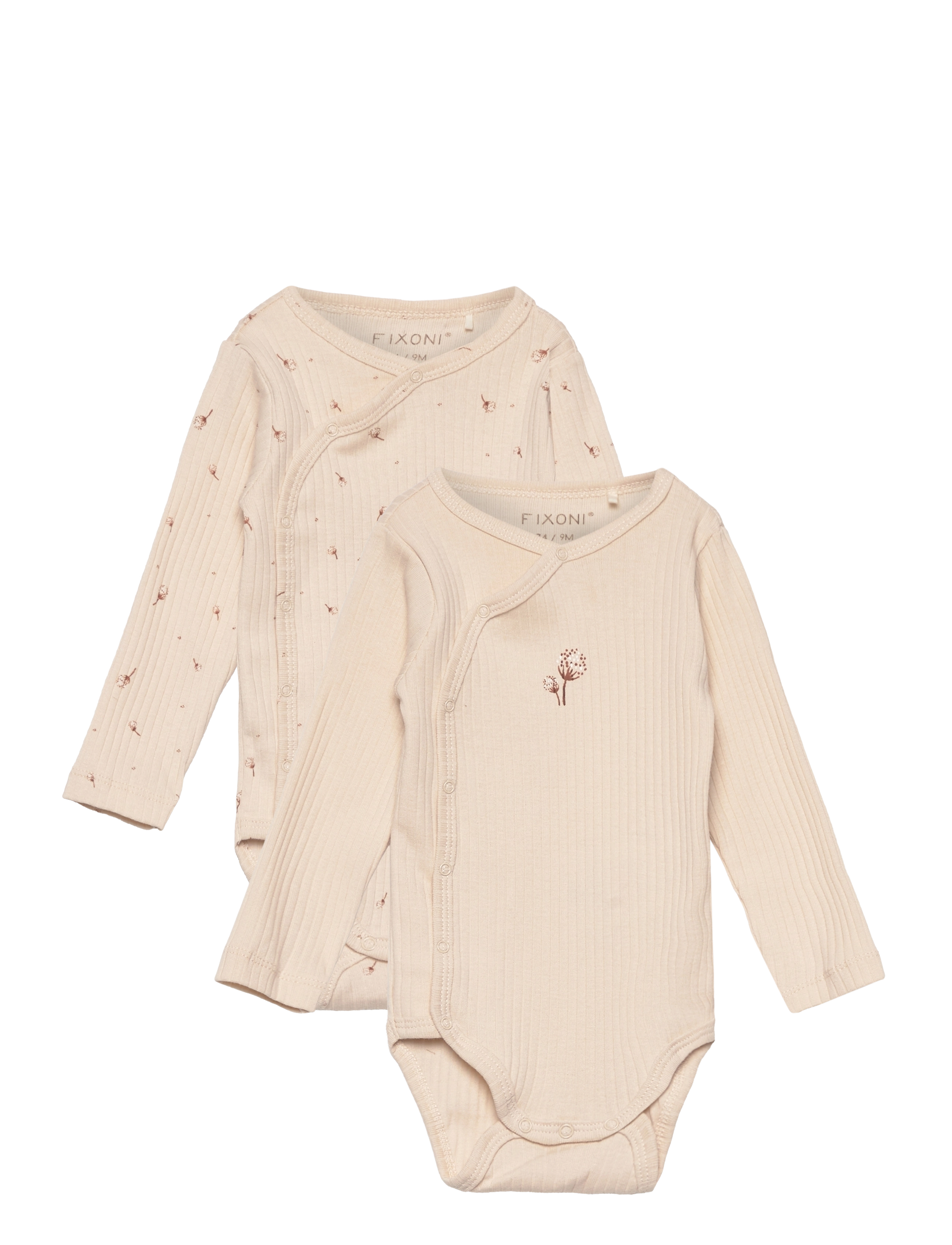 Wrap Body LS 2-Pack Rib - TAPIOCA