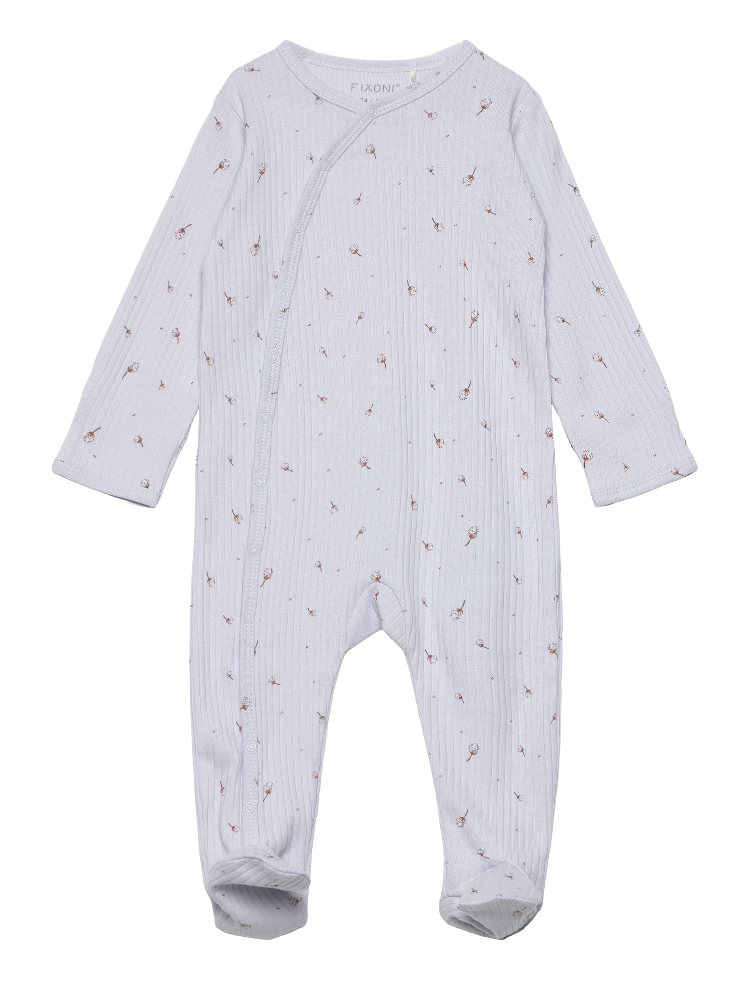 Fixoni - Nightsuit w. Feet Rib - gray dawn - 0