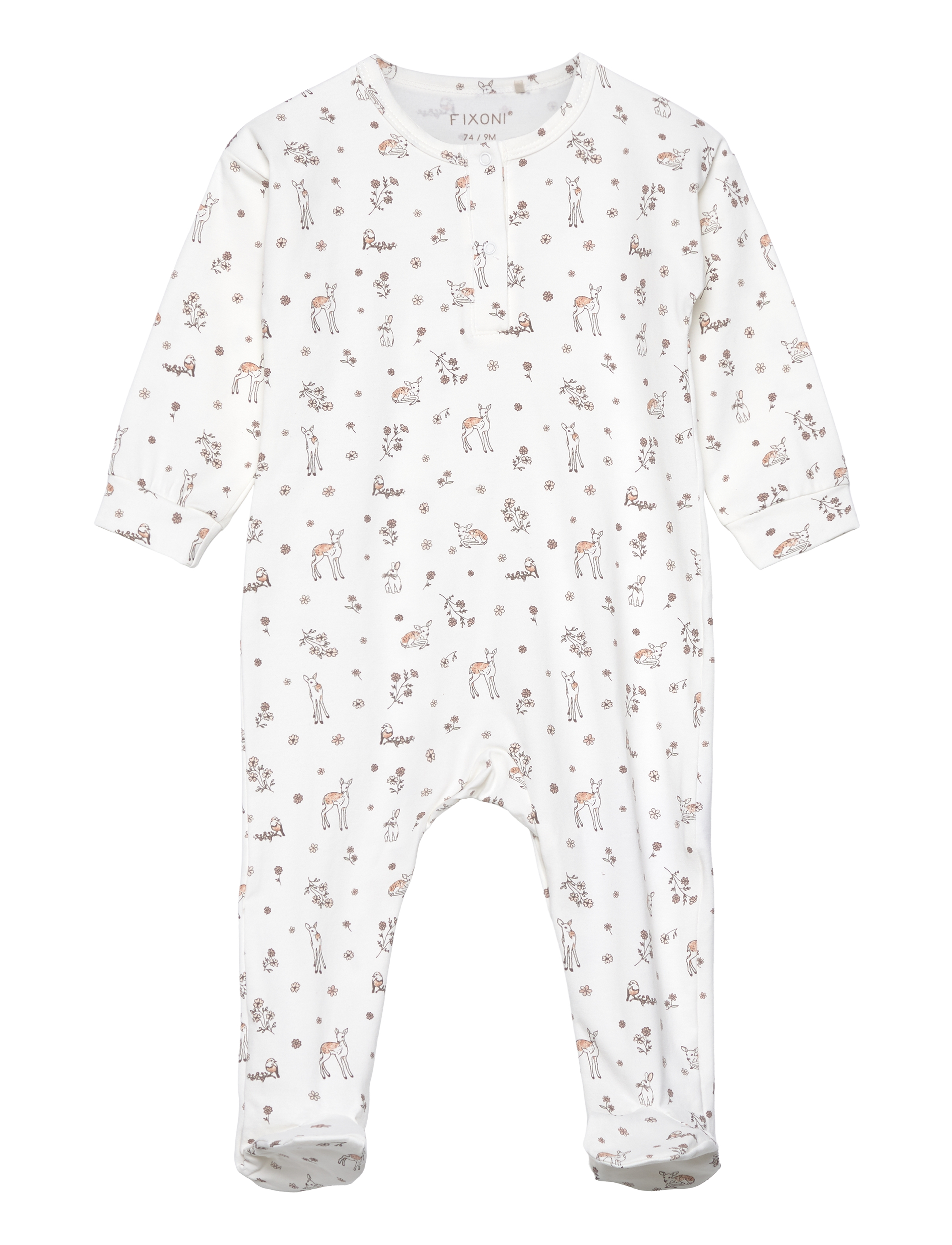 Romper LS - SILVER PEONY