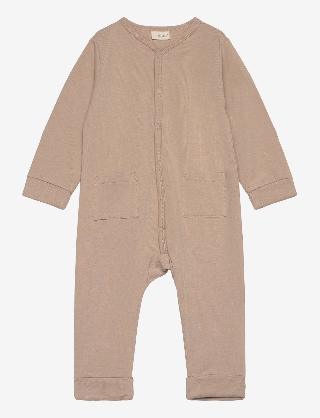 Fixoni - Romper LS Sweat - doeskin - 0