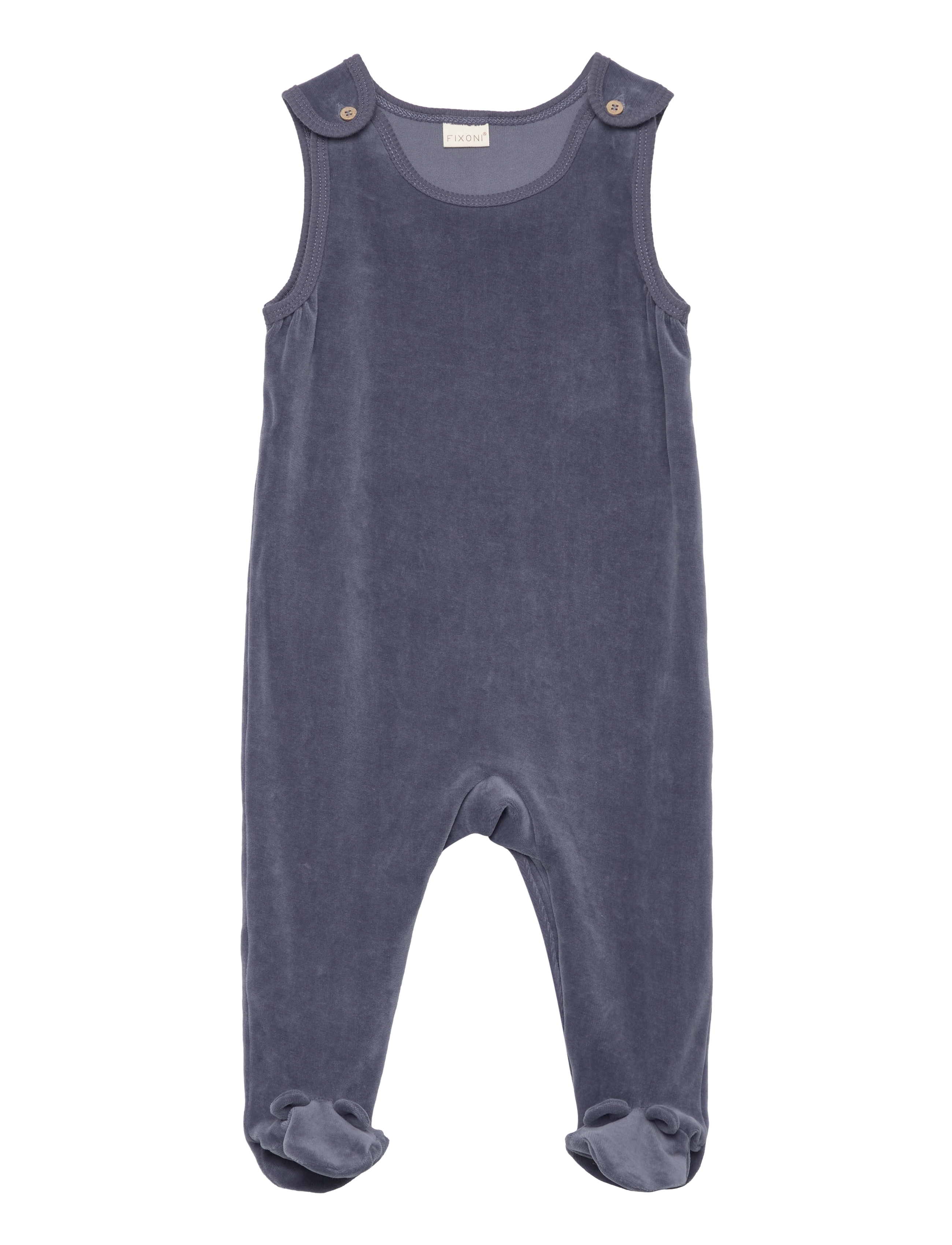Fixoni - Set w. Body & Velour Romper - grisaille - 2