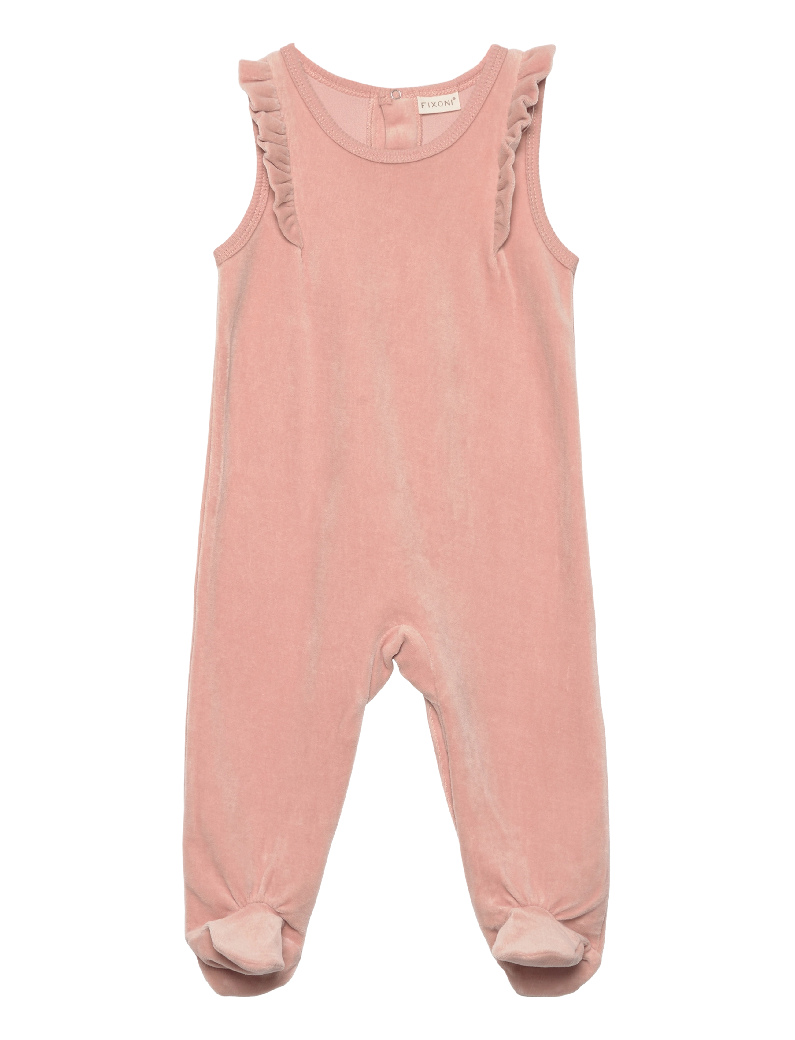 Fixoni - Set w. Body & Velour Romper - mahogany rose - 2