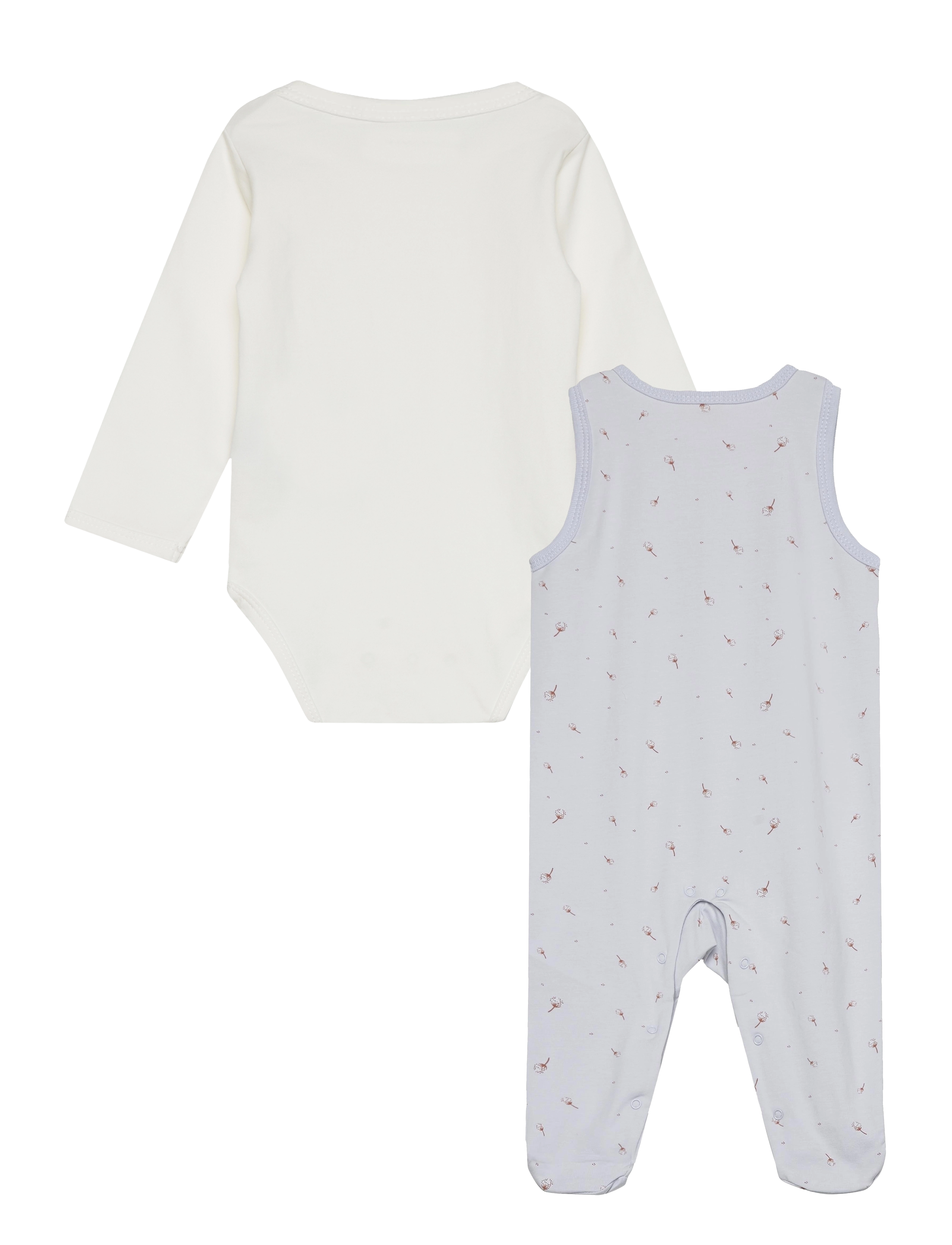 Fixoni - Set w. Body & Romper - gray dawn - 2