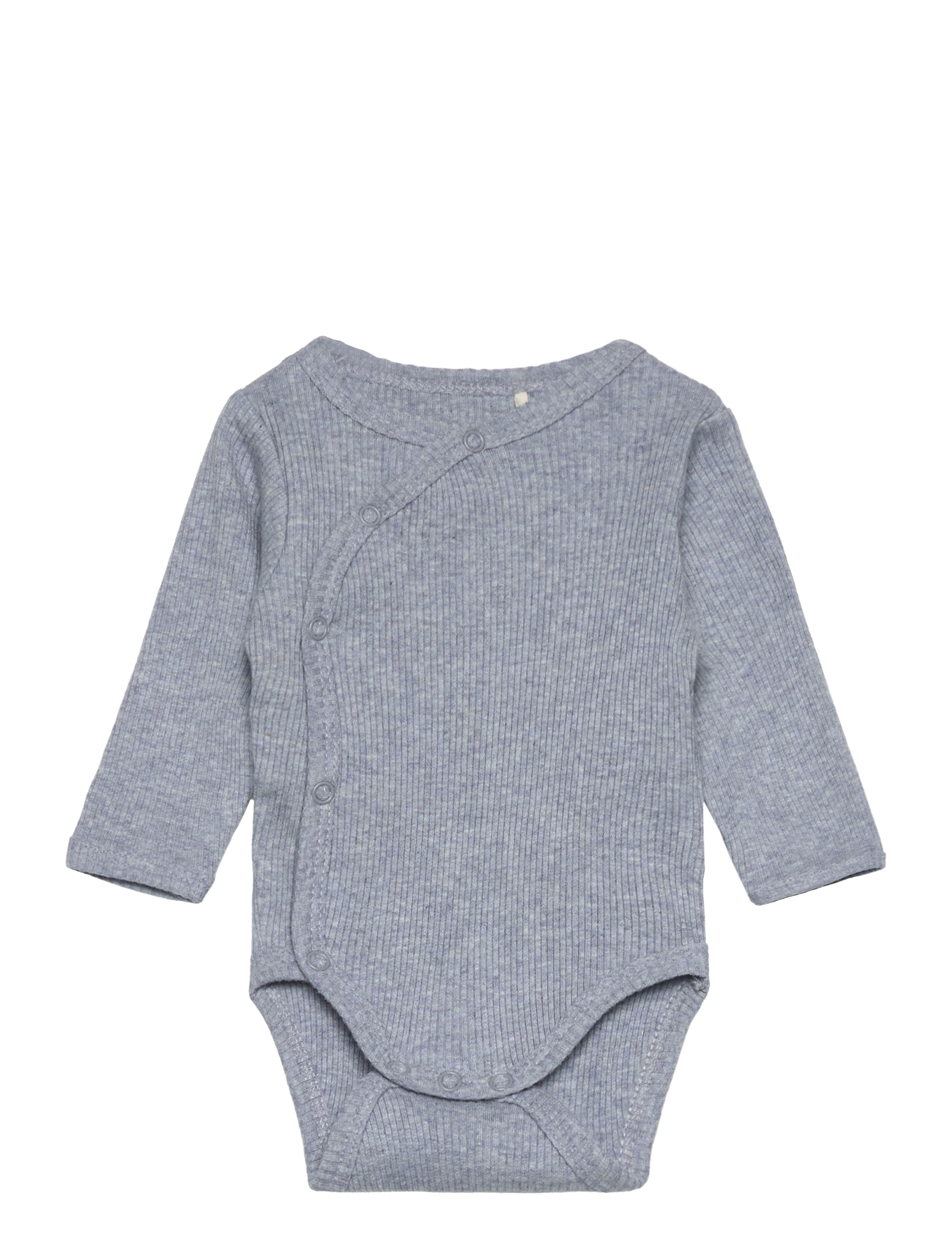 Wrap Body LS Rib - GRAY DAWN