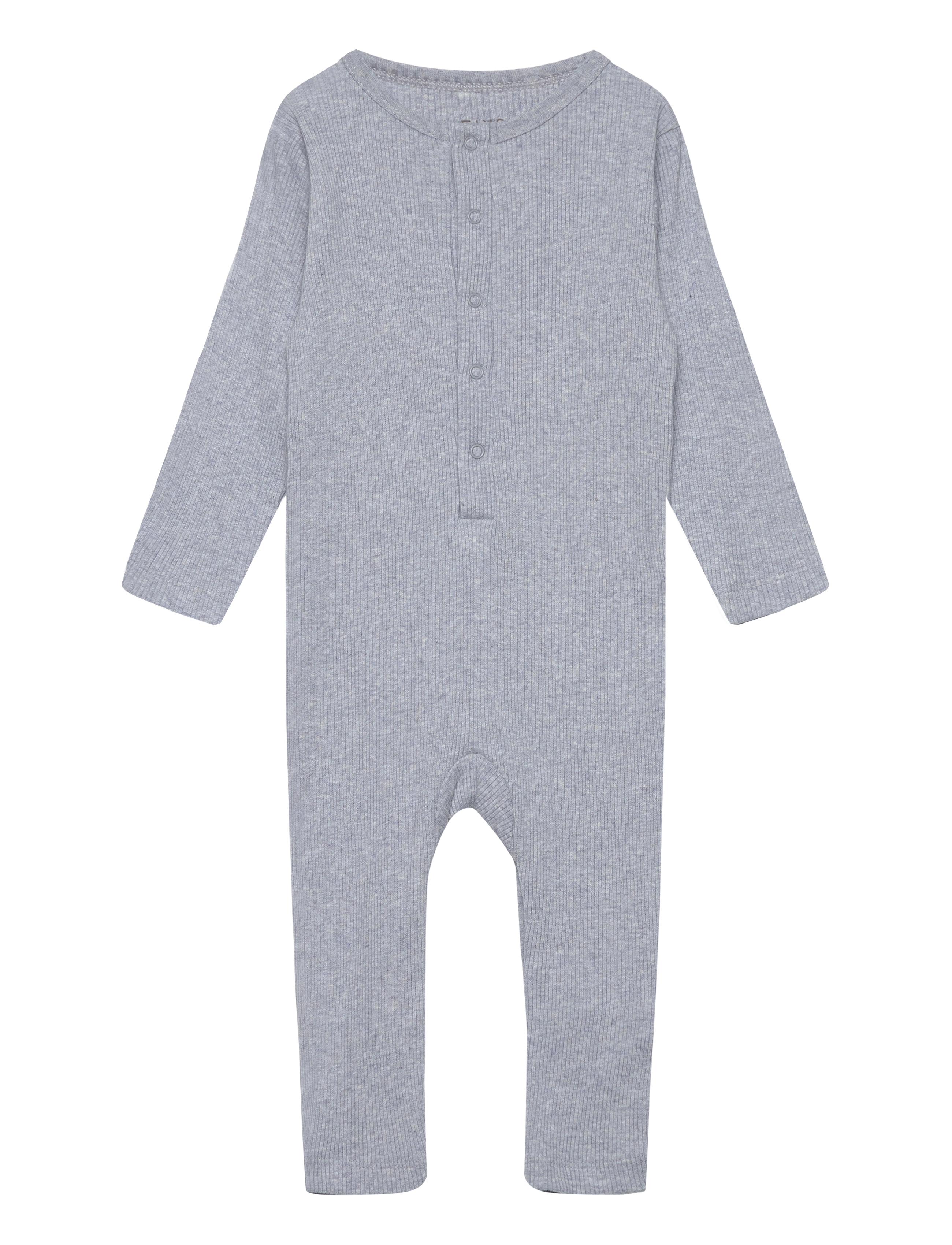 Romper LS Rib - GRAY DAWN