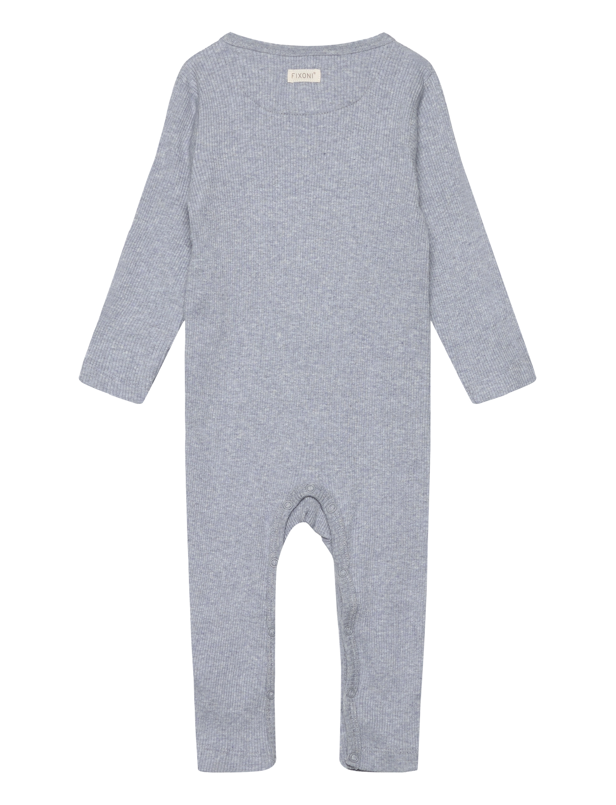 Fixoni - Romper LS Rib - gray dawn - 1