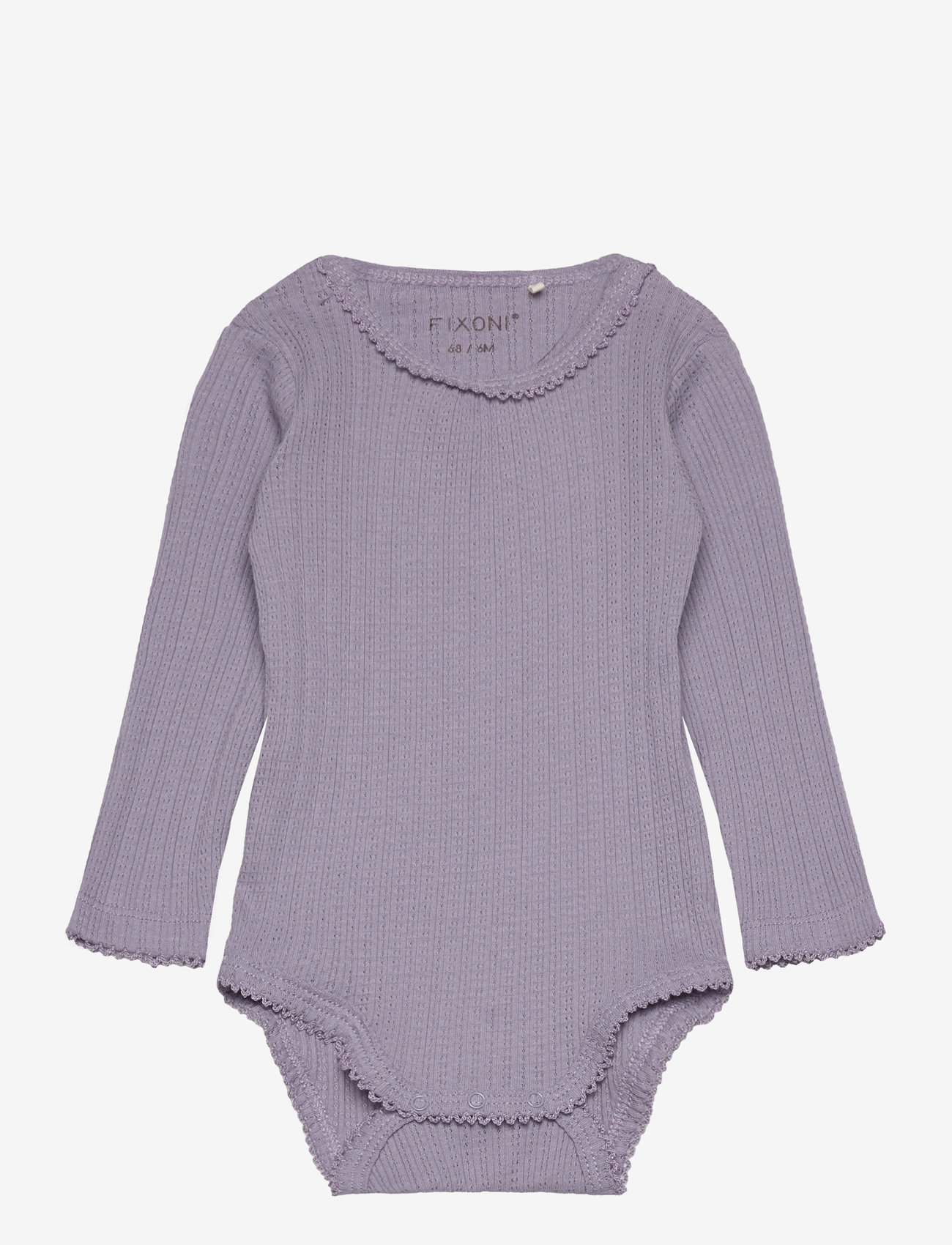 Fixoni - Body LS Pointelle - lavender gray - 0