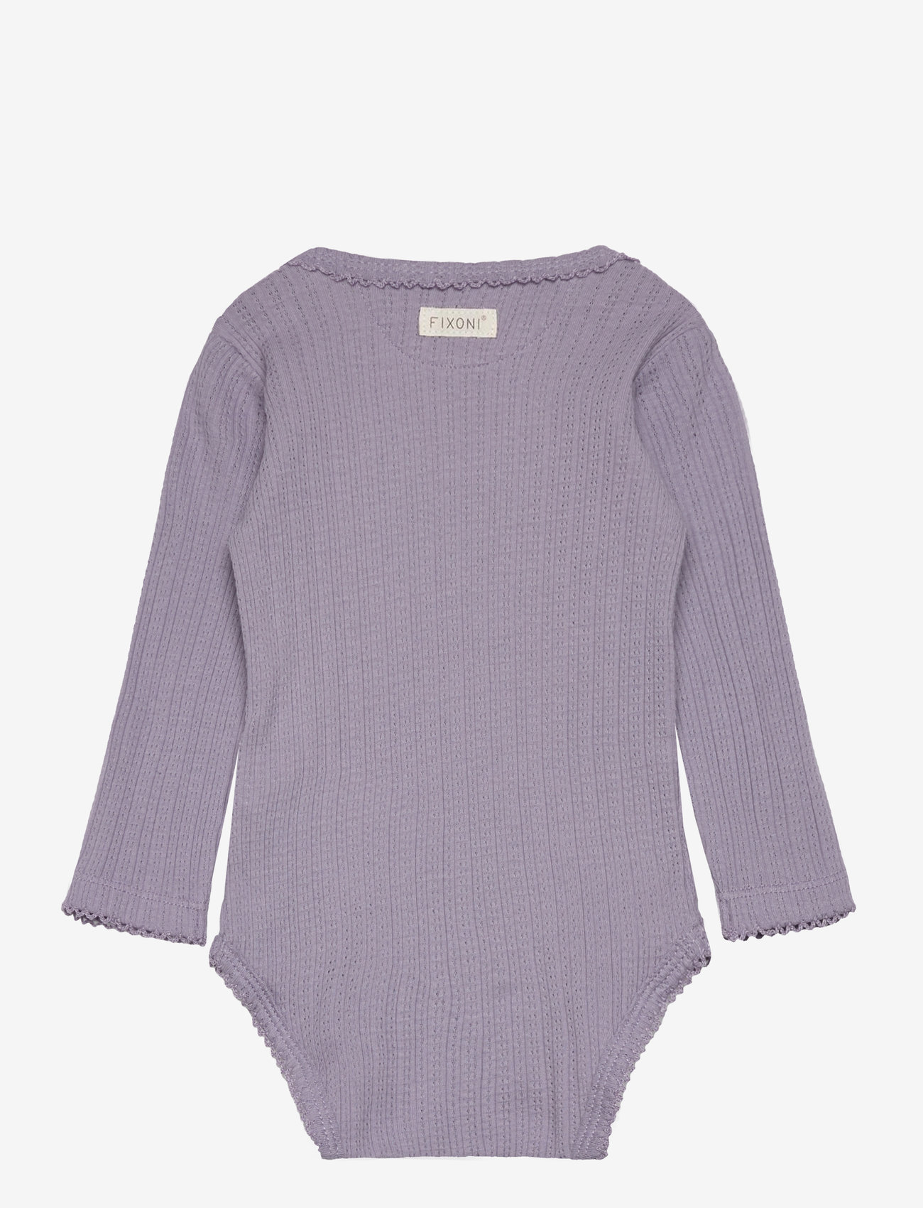 Fixoni - Body LS Pointelle - lavender gray - 1
