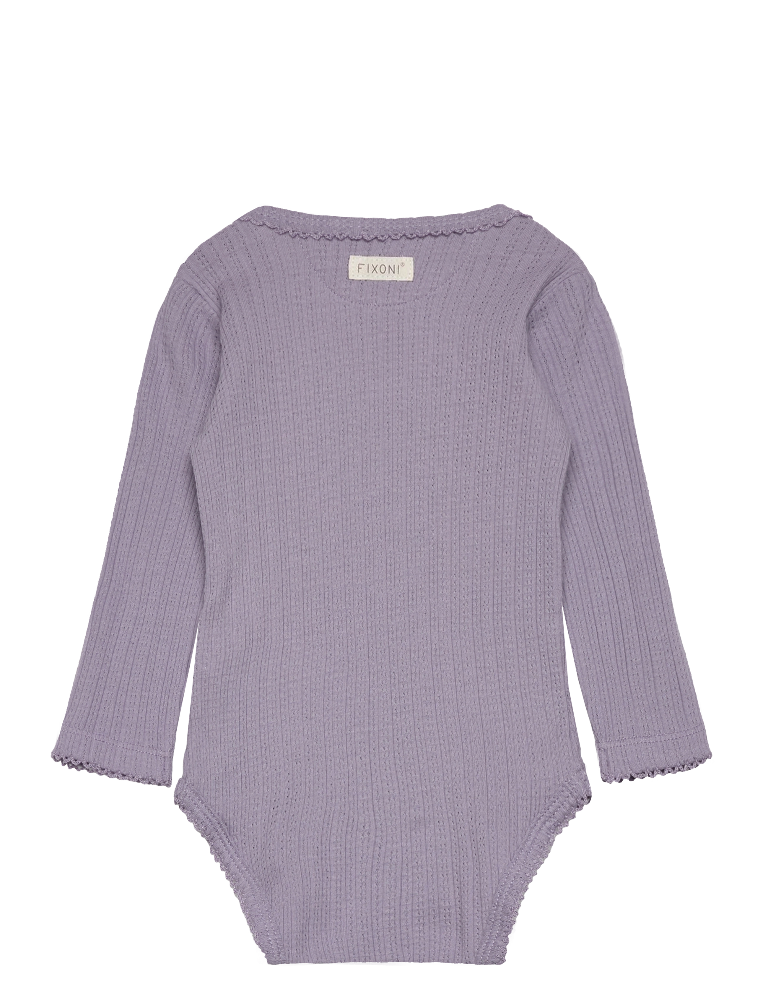 Fixoni - Body LS Pointelle - lavender gray - 1