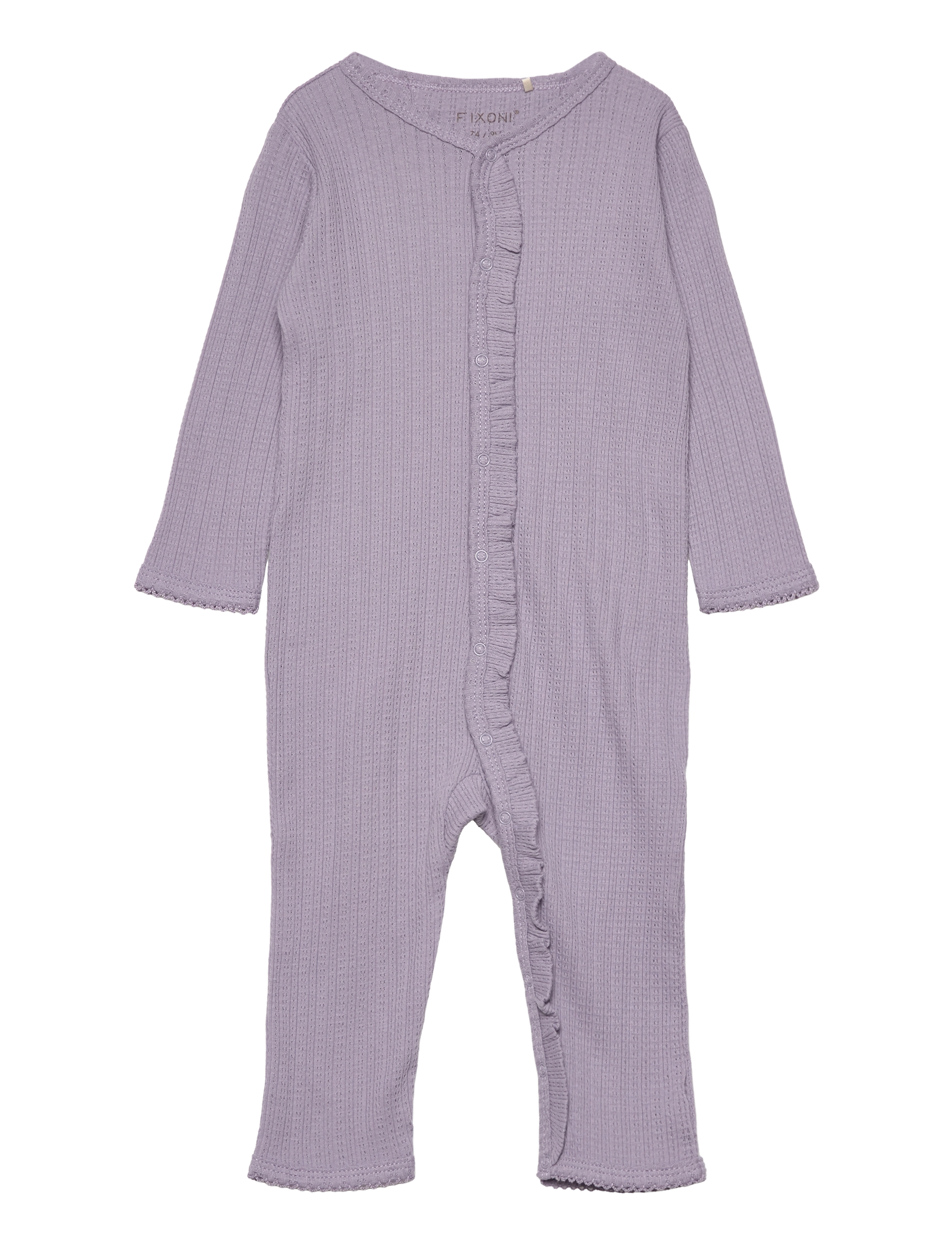 Romper LS Pointelle - LAVENDER GRAY
