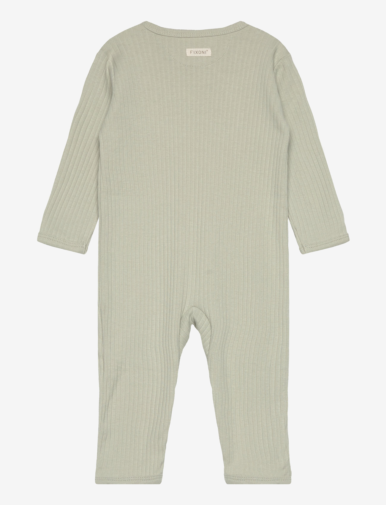 Fixoni - Romper LS Rib - mineral gray - 1