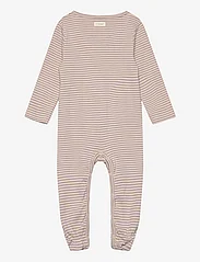 Fixoni - Romper LS w. Feet - sleeping overalls - lavender gray - 1