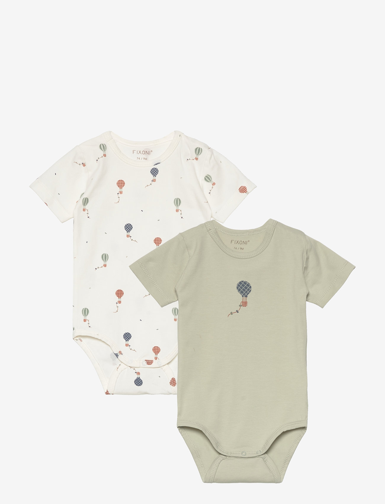Fixoni - Body SS 2-Pack - mineral gray - 0