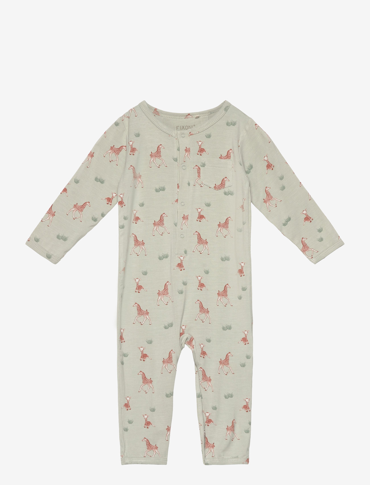 Fixoni - Romper LS - mineral gray - 0