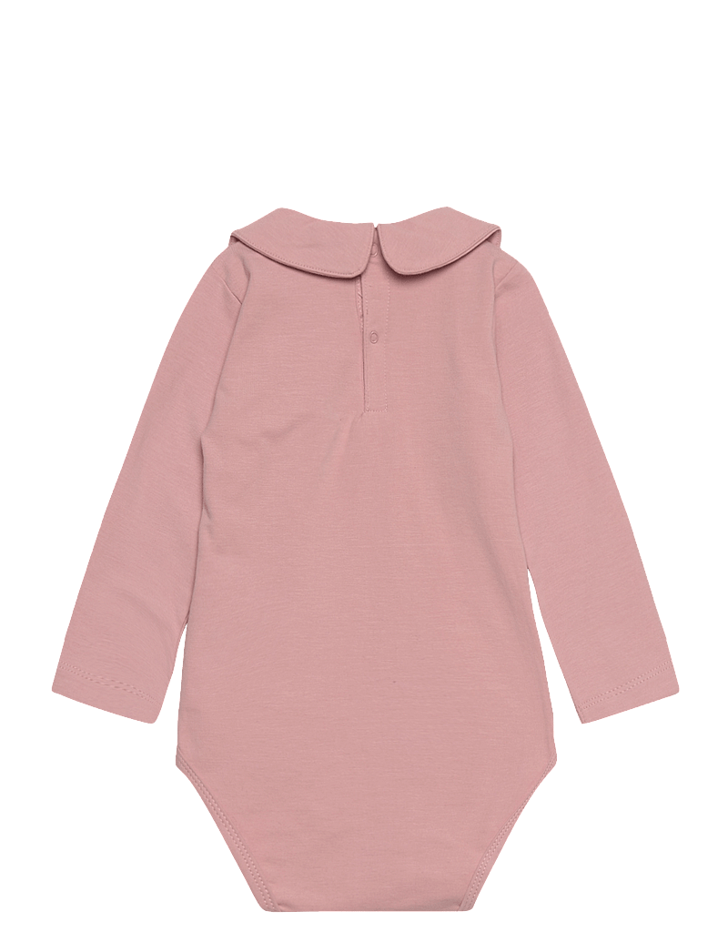 Fixoni - Body LS w. Collar - Ühevärvilised pikkade varrukatega bodid - pale mauve - 1