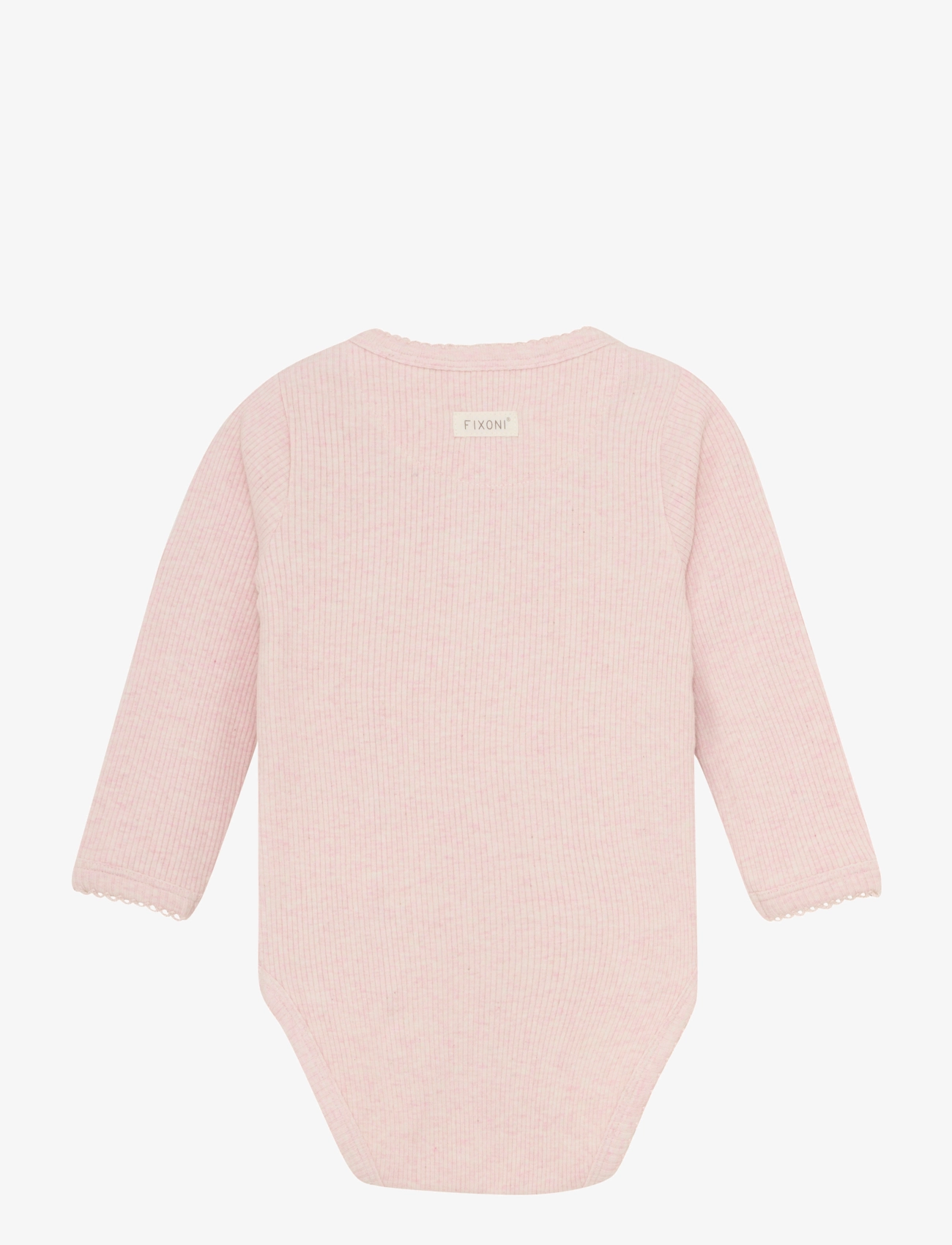 Fixoni - Wrap Body LS Mélange Rib - hushed violet melange - 1