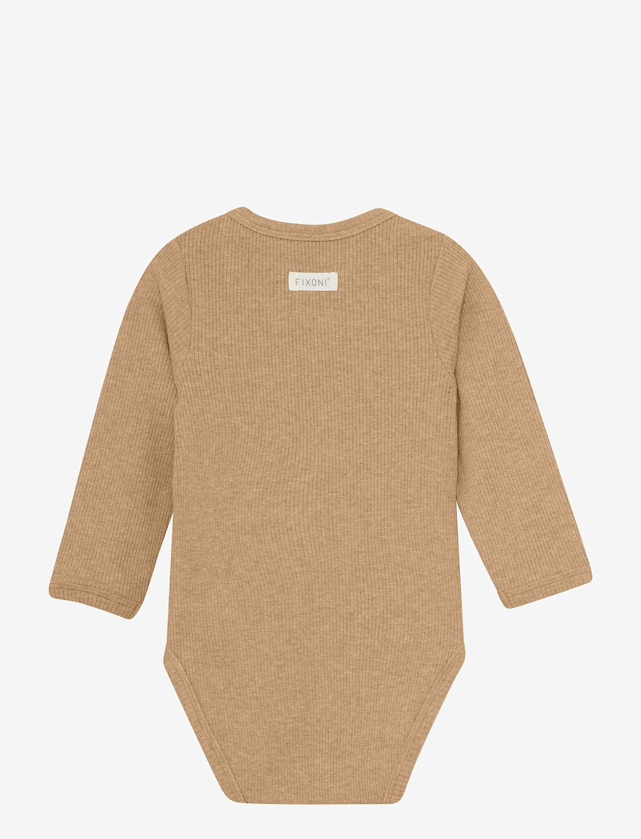 Fixoni - Wrap Body LS Mélange Rib - macaroon melange - 1