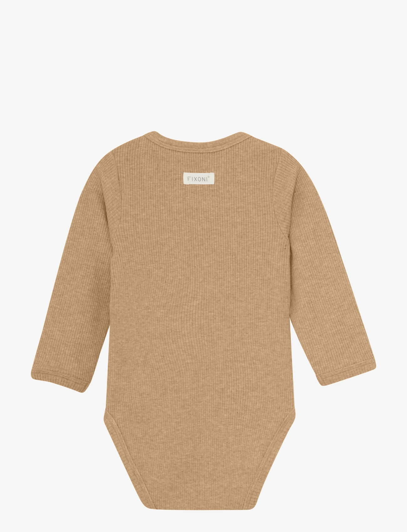 Fixoni - Wrap Body LS Mélange Rib - macaroon melange - 1