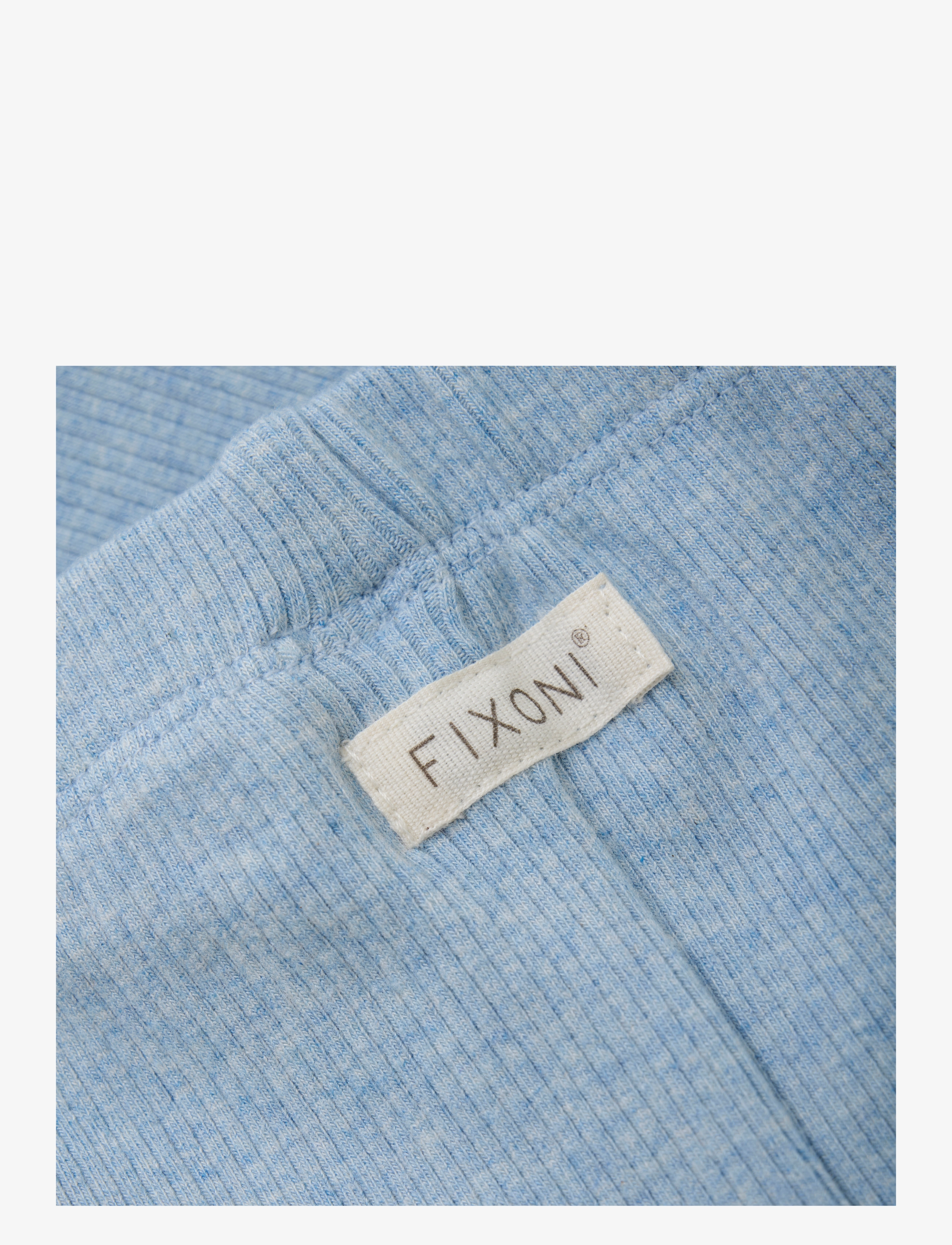 Fixoni - Leggings Mélange Rib - blue fog melange - 2