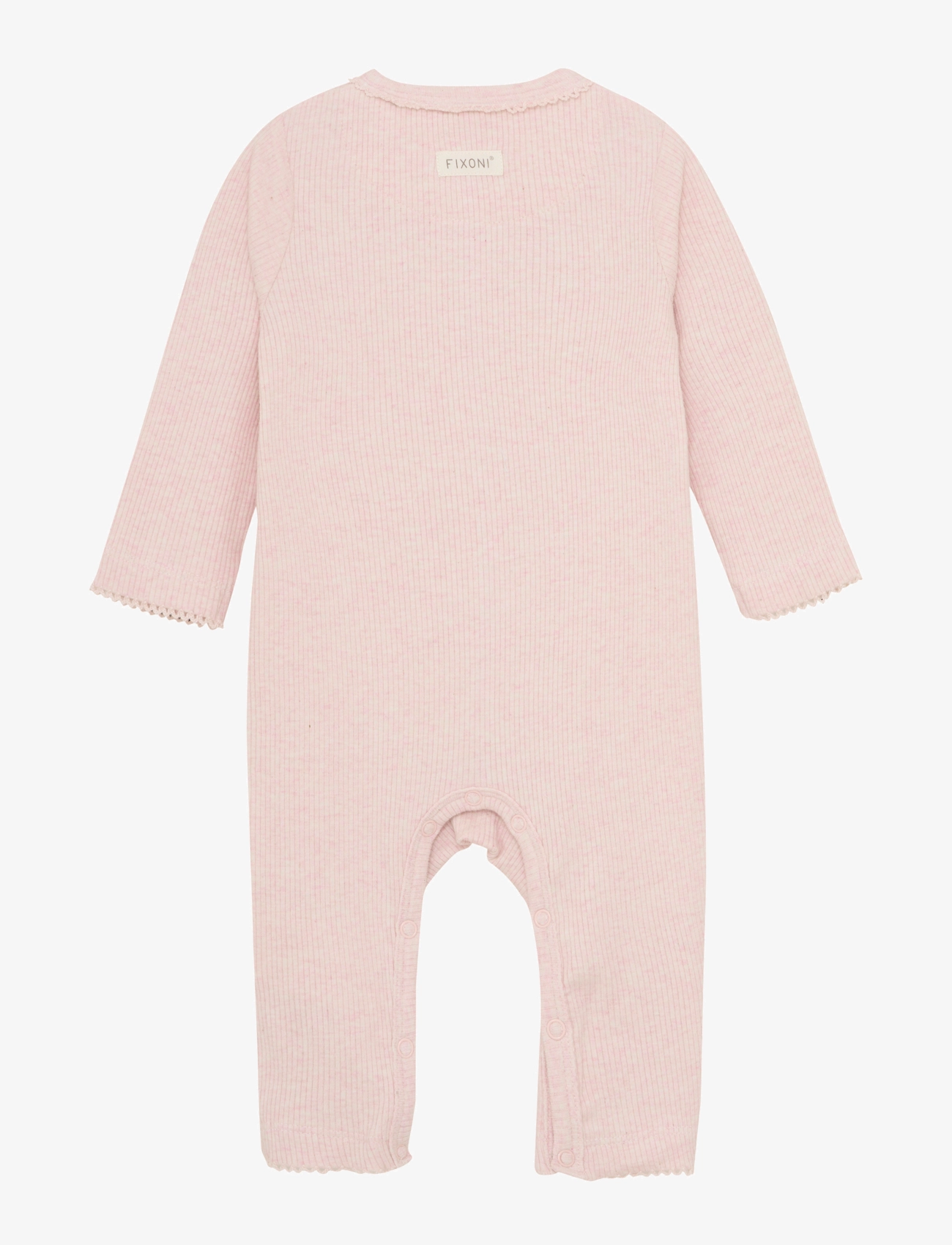 Fixoni - Romper LS Mélange Rib - hushed violet melange - 1