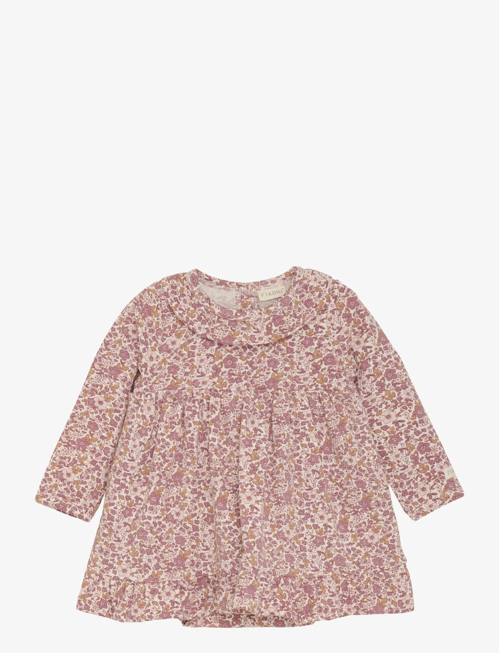 Fixoni - Body Dress LS - langärmelige babykleider - nostalgia rose - 0