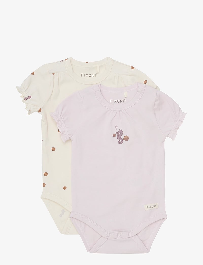 Fixoni - Body SS 2-Pack - short-sleeved - eggnog - 1