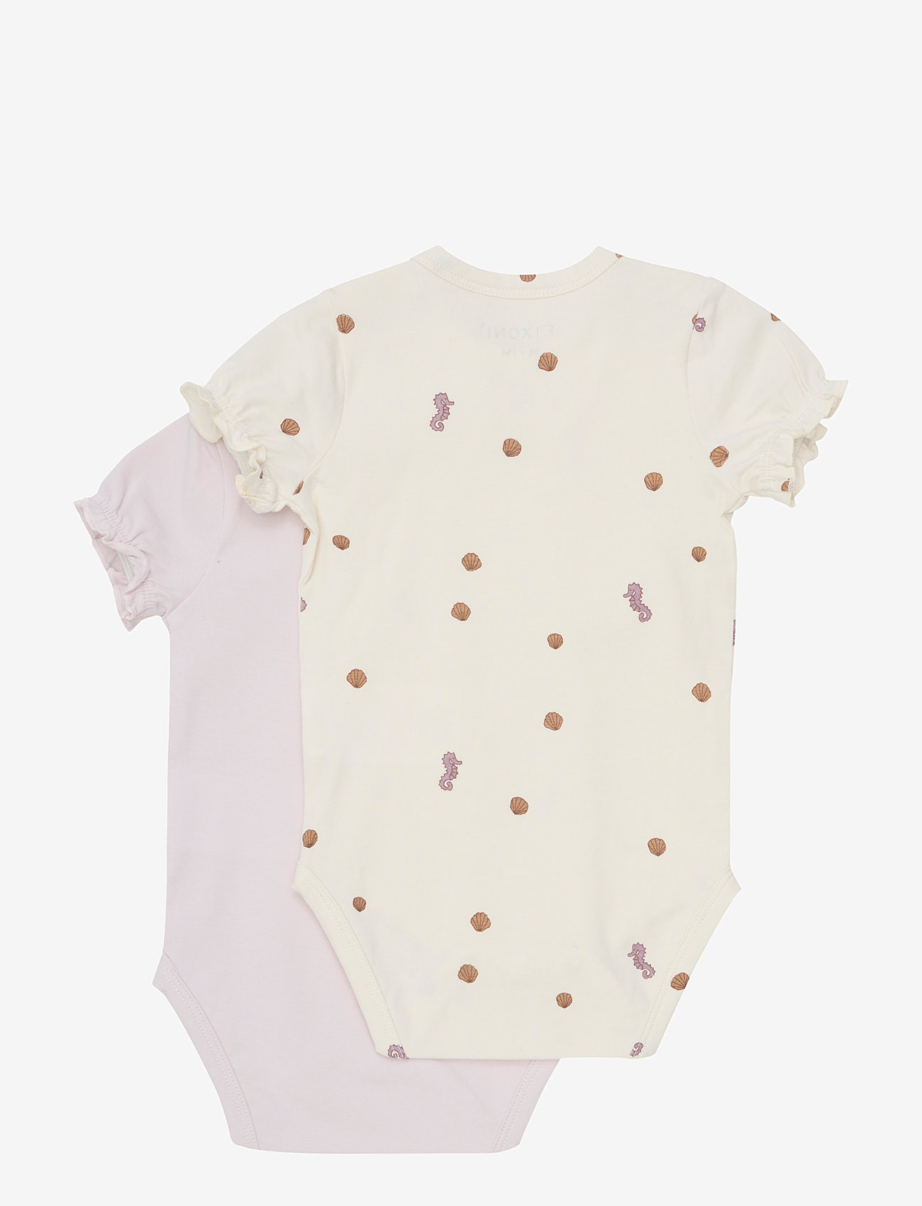 Fixoni - Body SS 2-Pack - short-sleeved - eggnog - 2
