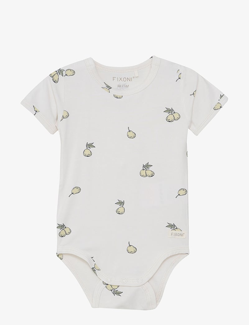 Fixoni - Body SS - kurzärmelige bodys - eggnog - 0